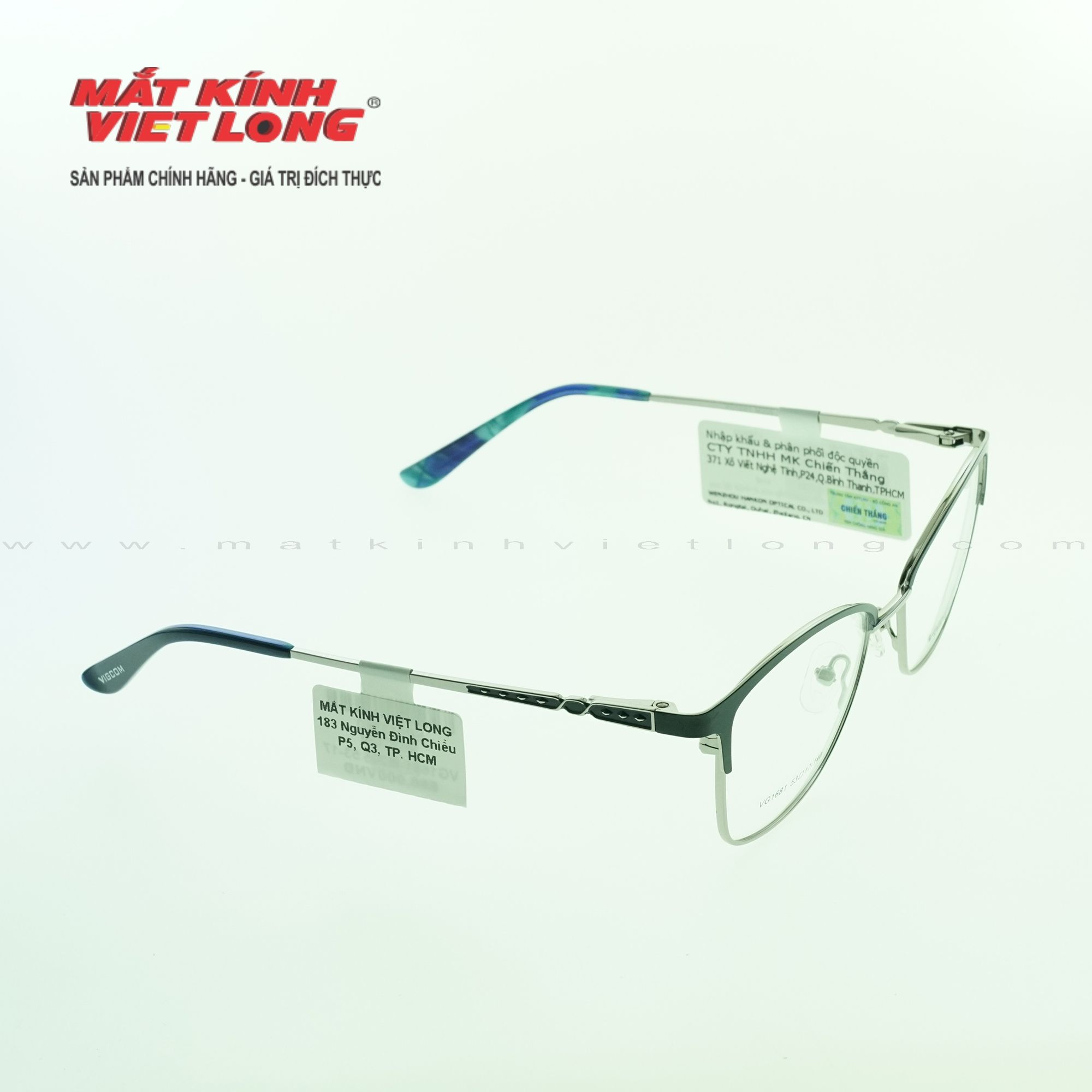  GỌNG KÍNH VIGCOM VG1681-M205 53-17 