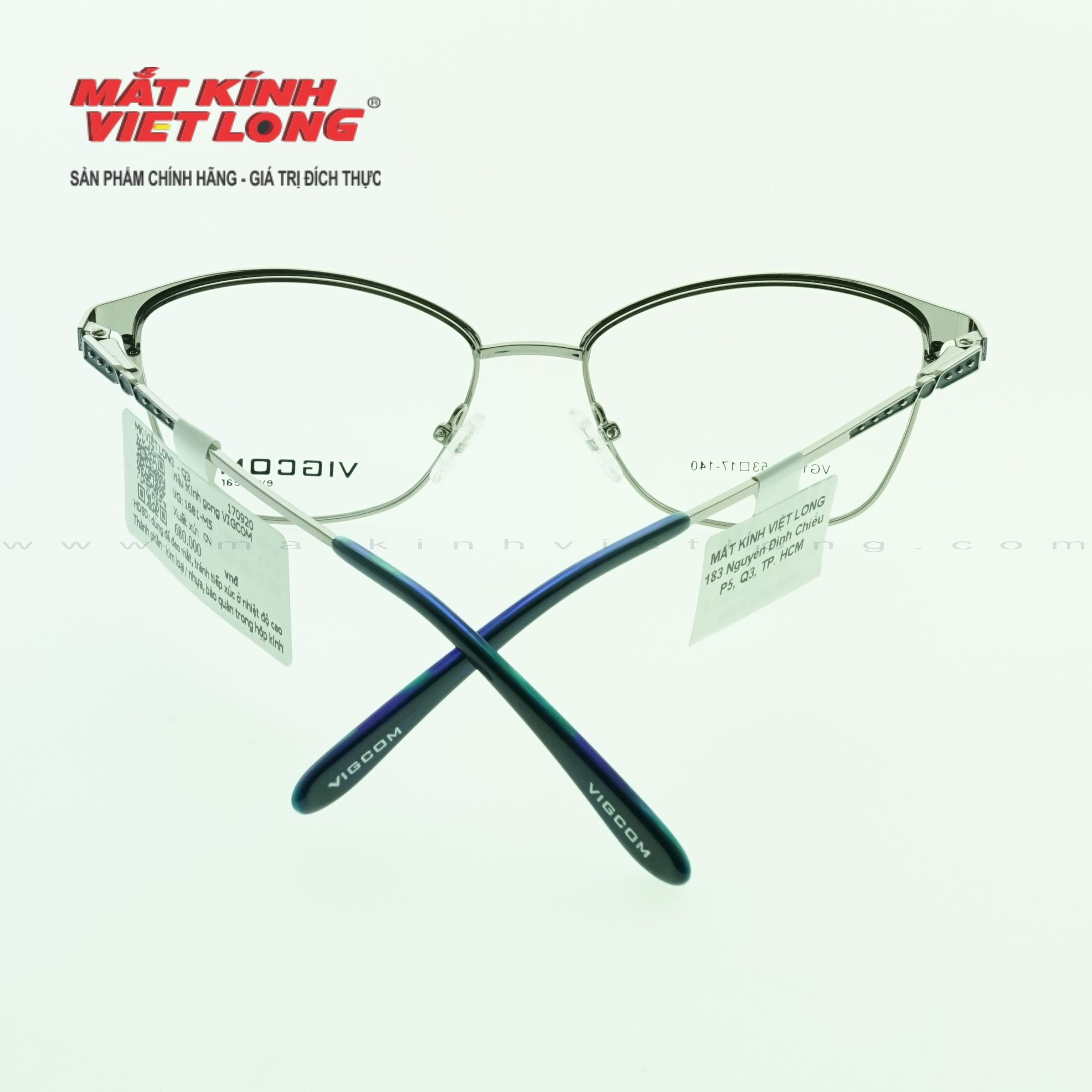  GỌNG KÍNH VIGCOM VG1681-M205 53-17 