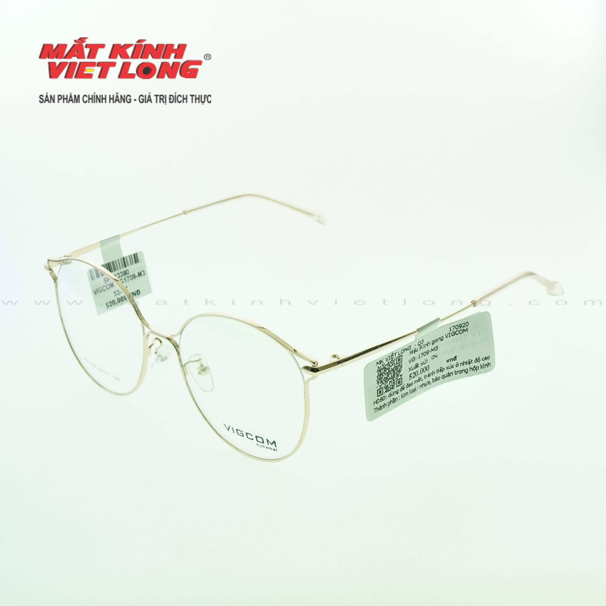  GỌNG KÍNH VIGCOM VG1709-M3 53-17 