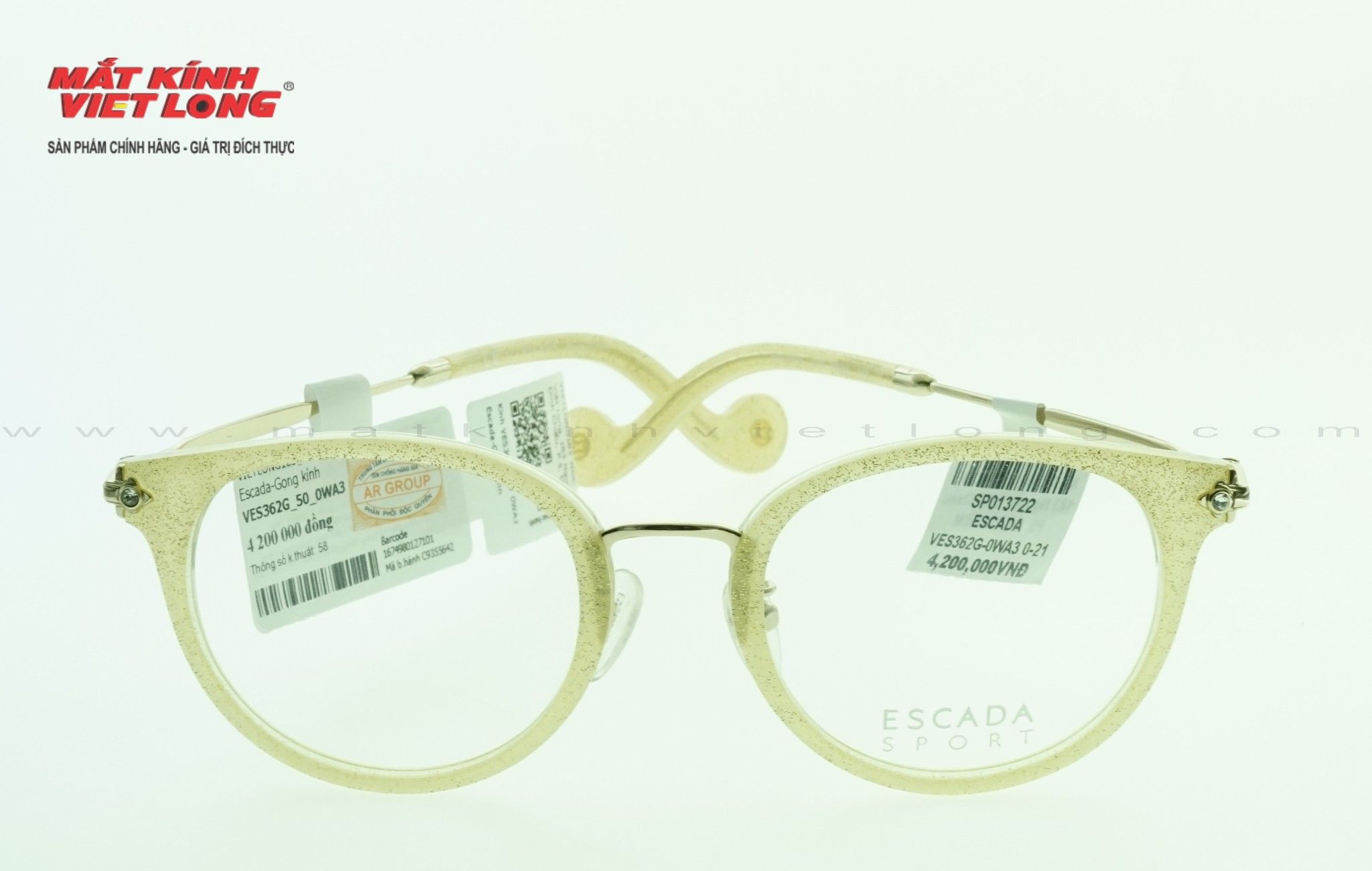  GỌNG KÍNH ESCADA VES362G-0WA3 0-21 