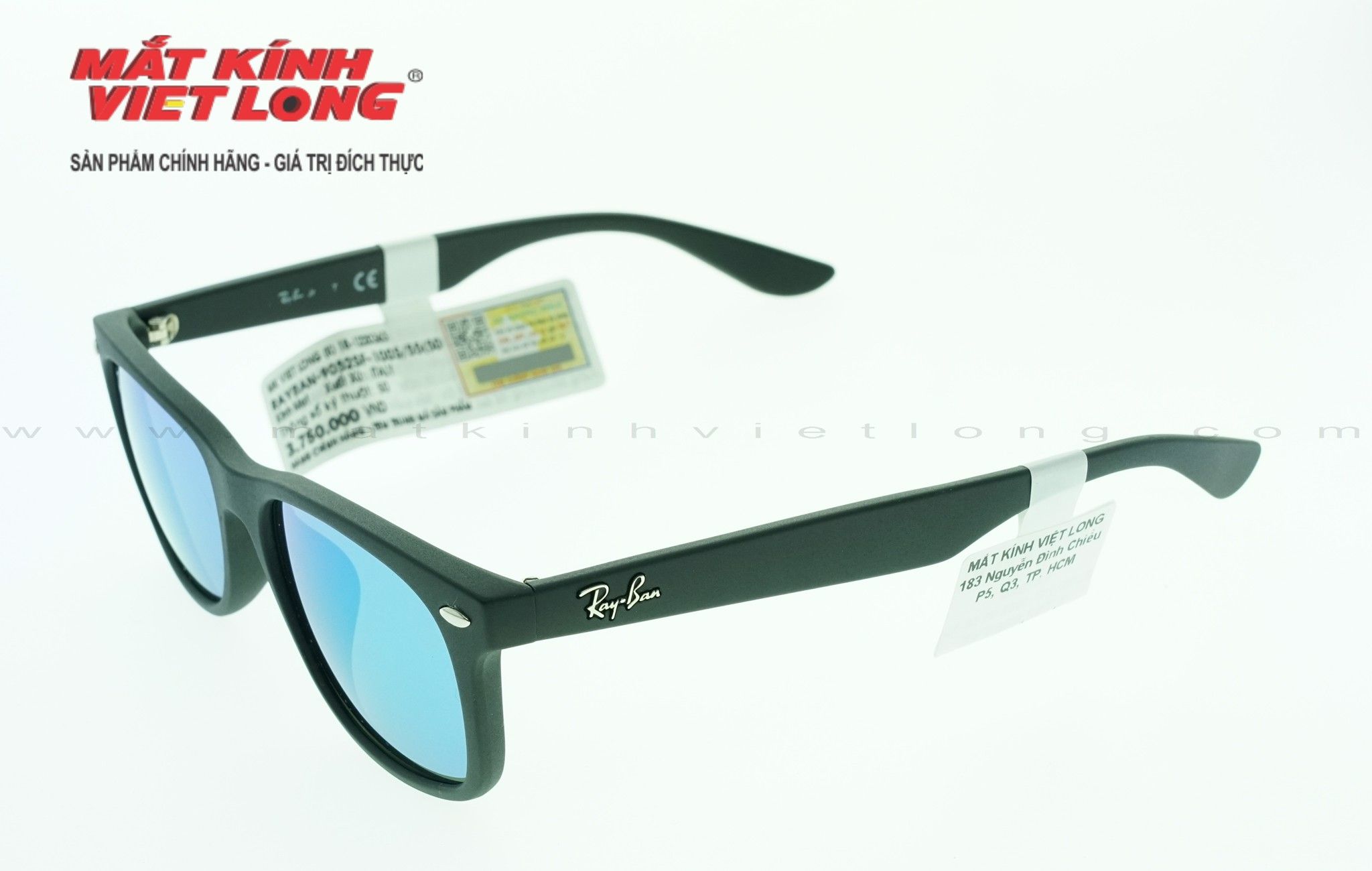  KÍNH MÁT RAYBAN RJ9052SF-100S/55 50-15 