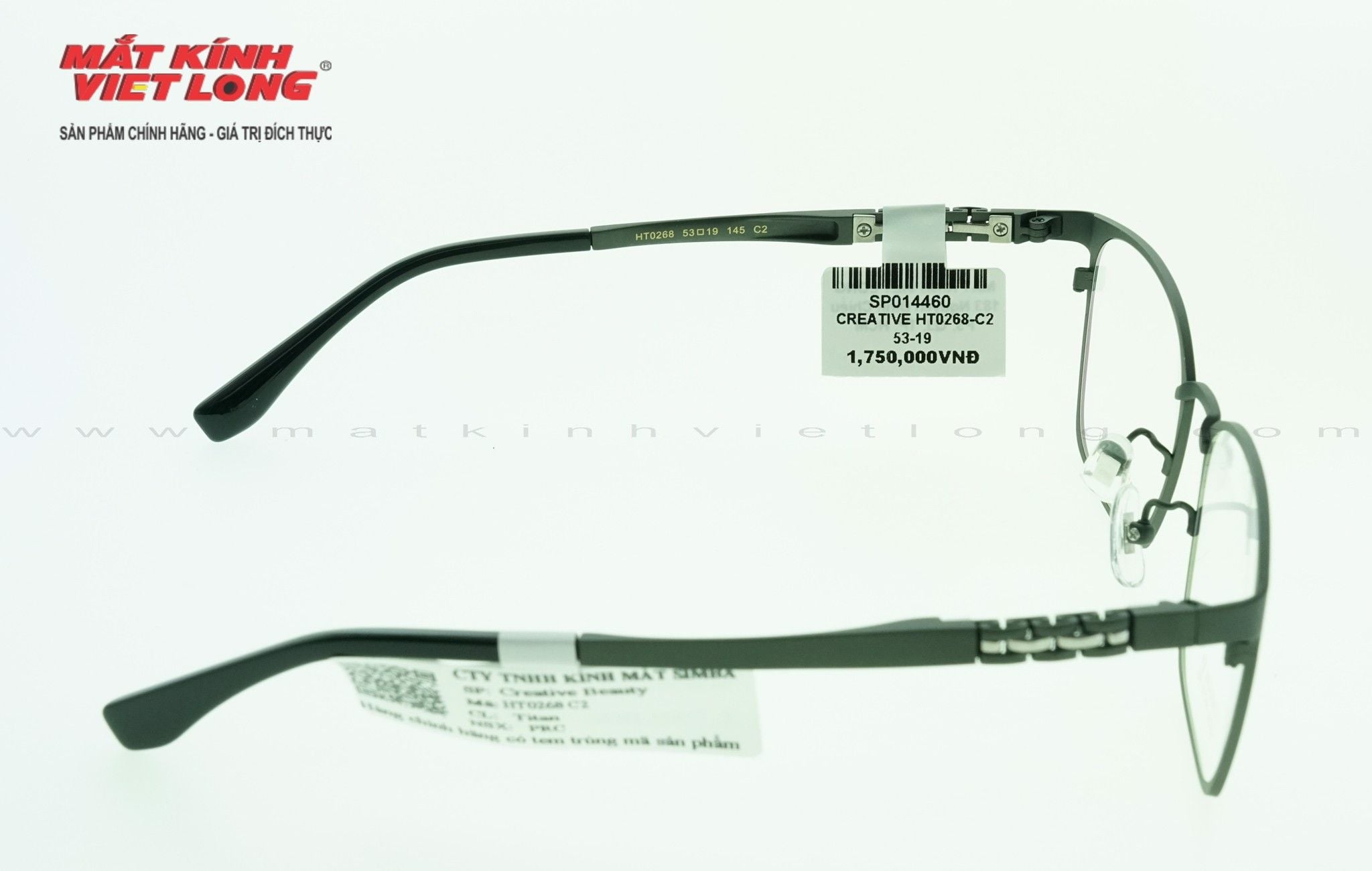  GỌNG KÍNH CREATIVE HT0268-C2 53-19 