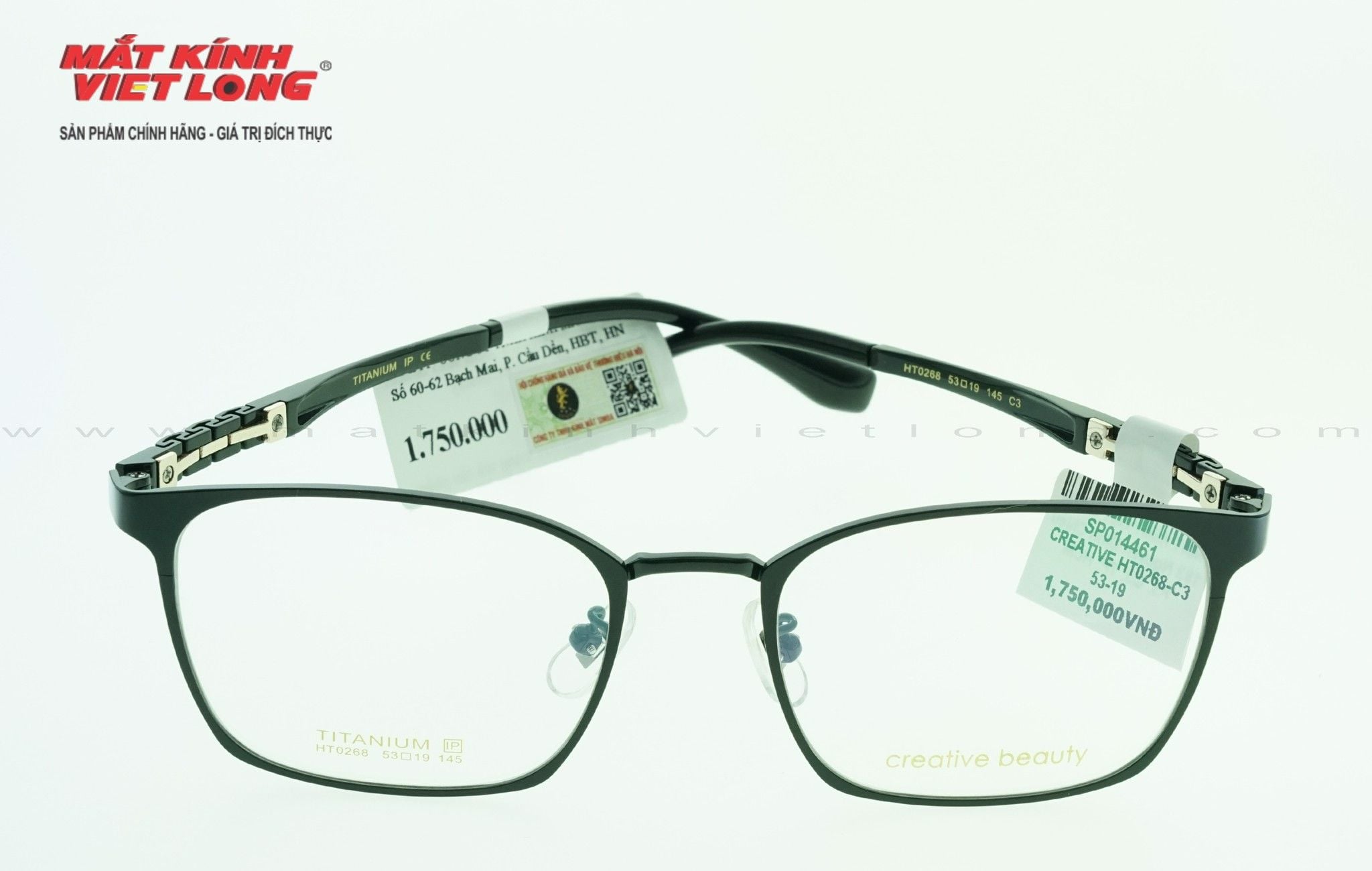  GỌNG KÍNH CREATIVE HT0268-C3 53-19 
