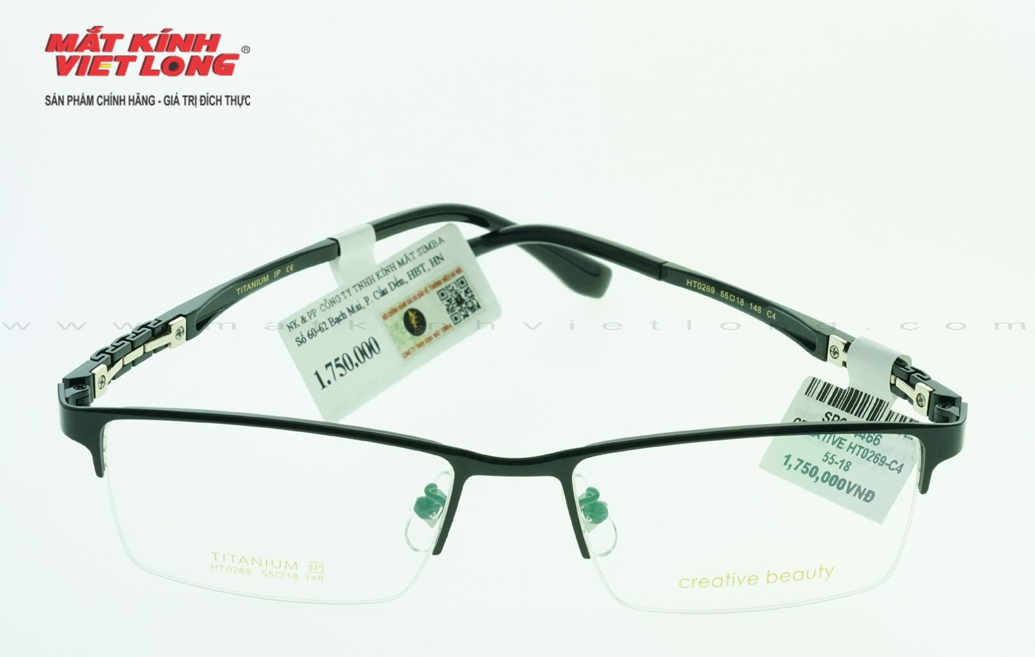  GỌNG KÍNH CREATIVE HT0269-C4 55-18 
