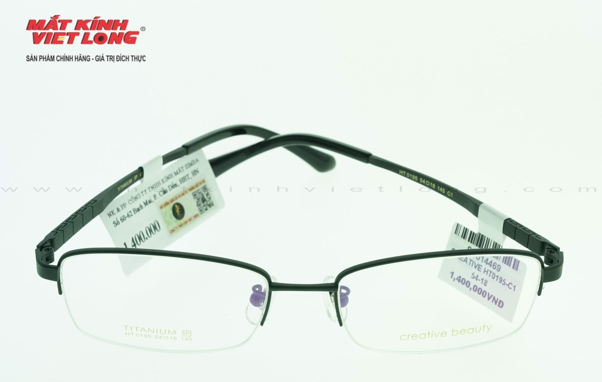  GỌNG KÍNH CREATIVE HT0195-C1 54-18 