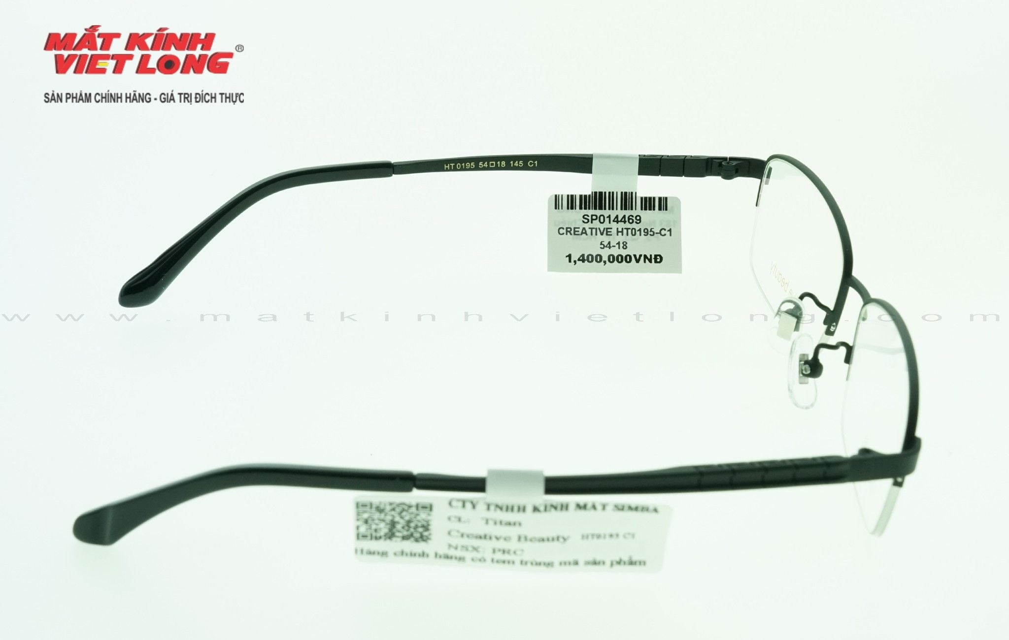  GỌNG KÍNH CREATIVE HT0195-C1 54-18 