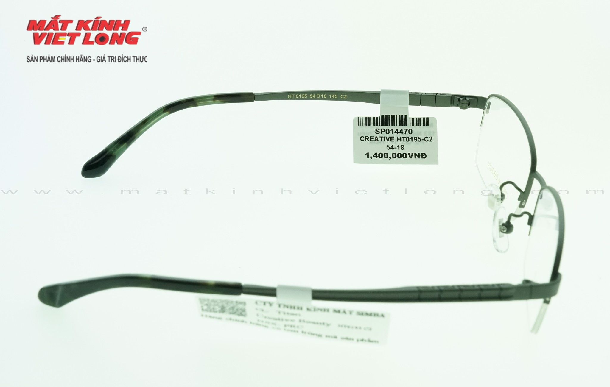  GỌNG KÍNH CREATIVE HT0195-C2 54-18 