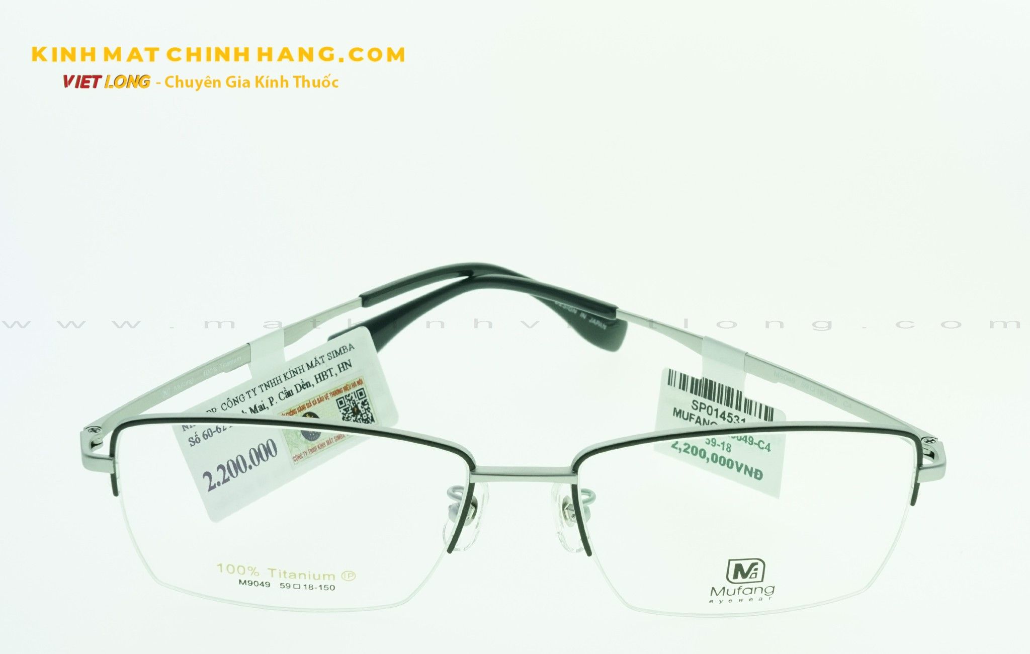  GỌNG KÍNH MUFANG M9049-C4 59-18 