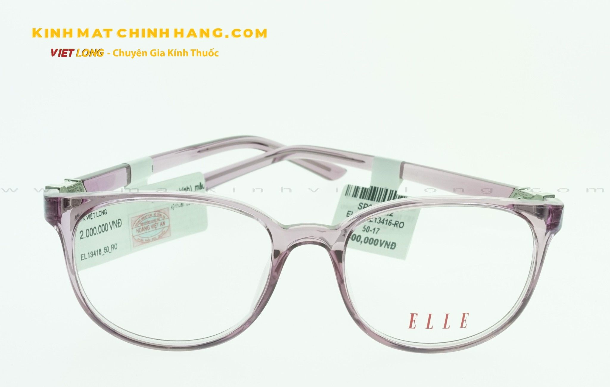  GỌNG KÍNH ELLE EL13416-RO 50-17 