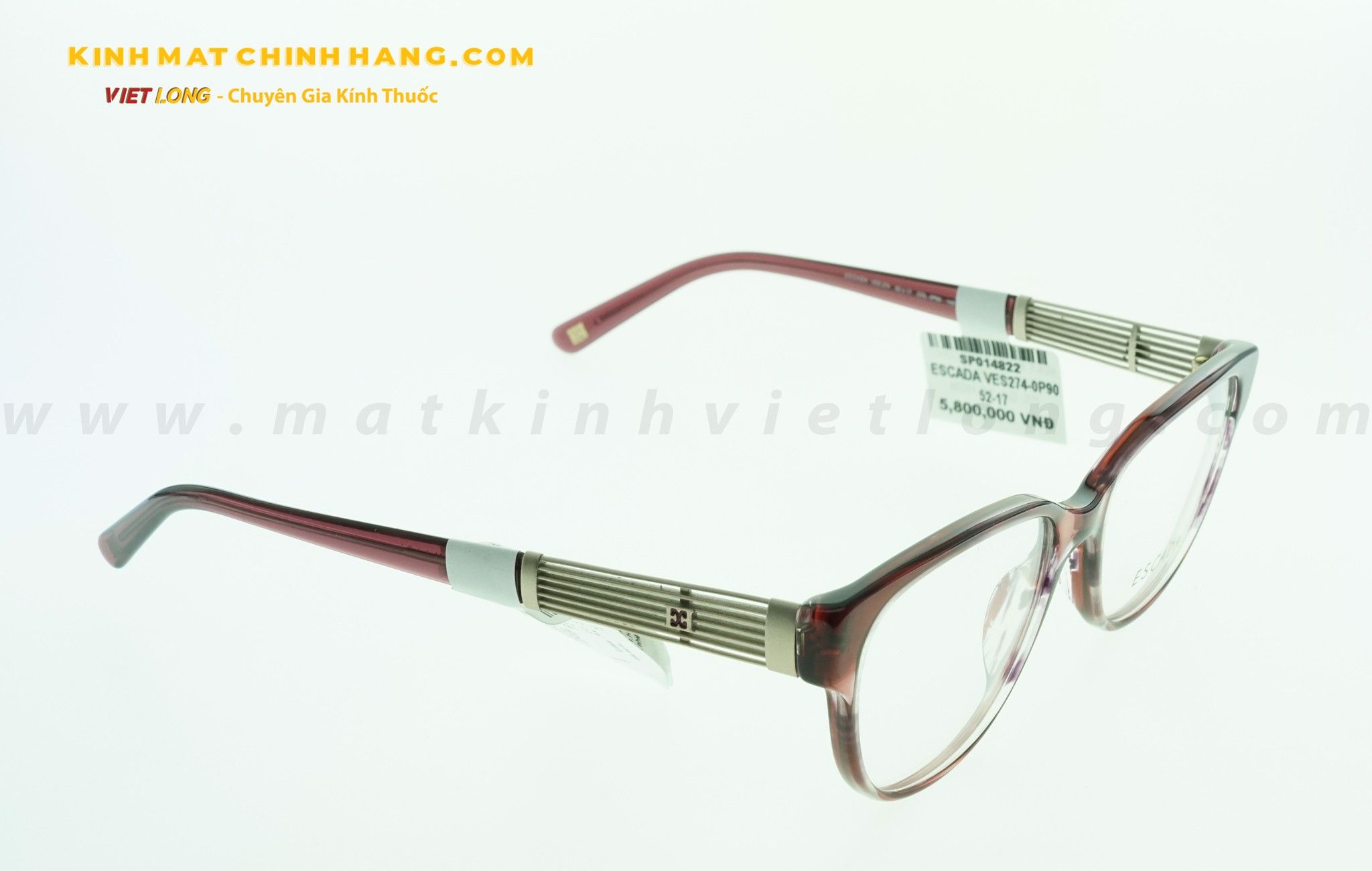  GỌNG KÍNH ESCADA VES274-0P90 52-17 