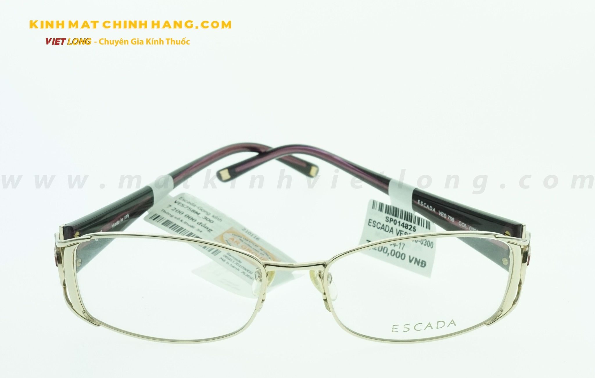  GỌNG KÍNH ESCADA VES758-0300 54-17 