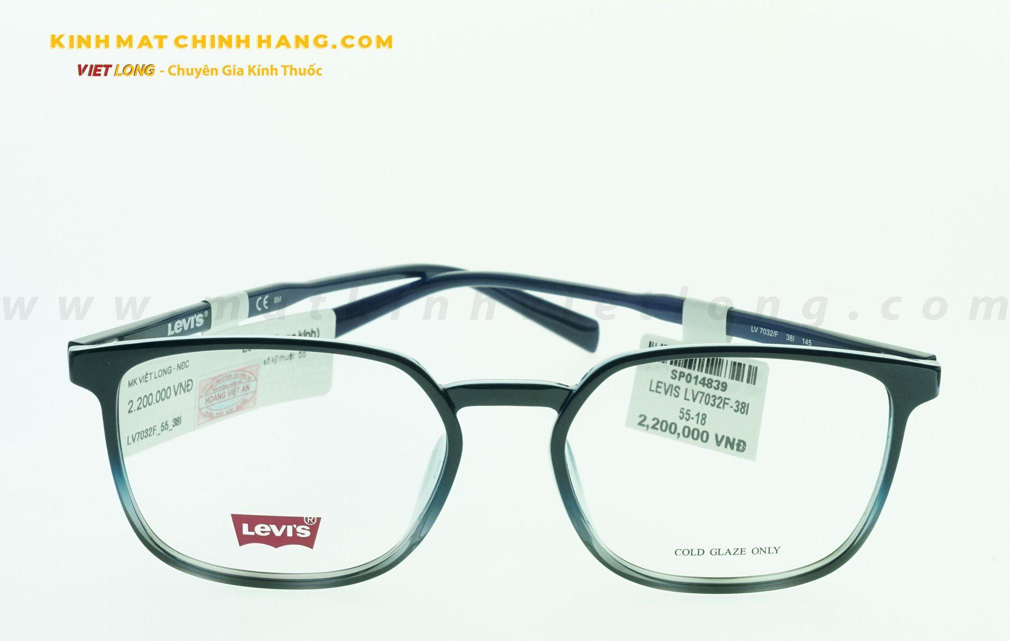  GỌNG KÍNH LEVIS LV7032F-38I 55-18 