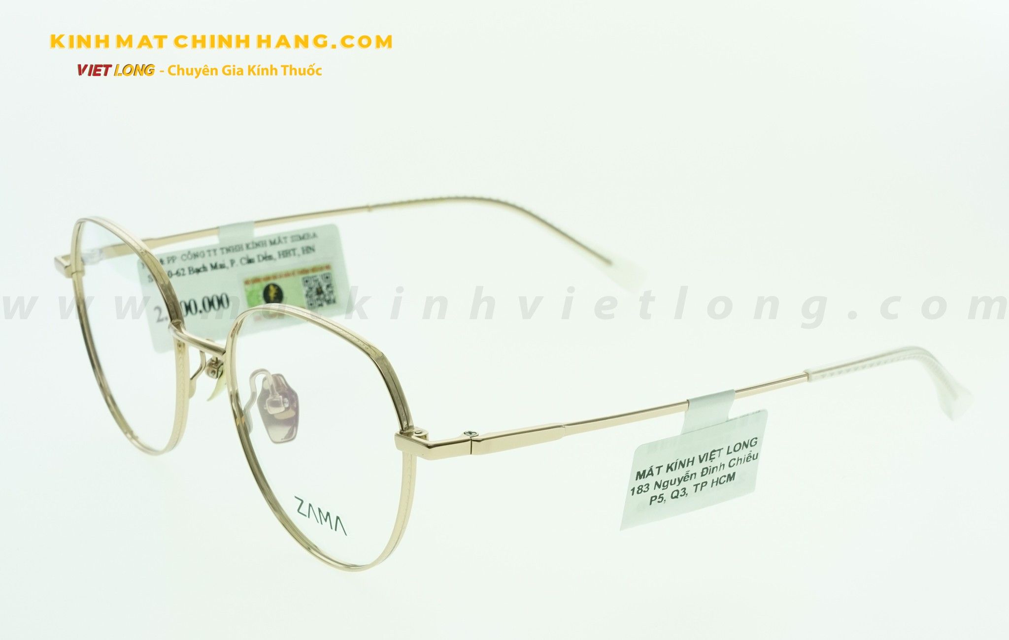  GỌNG KÍNH ZAMA ZB80206-C01 50-18 