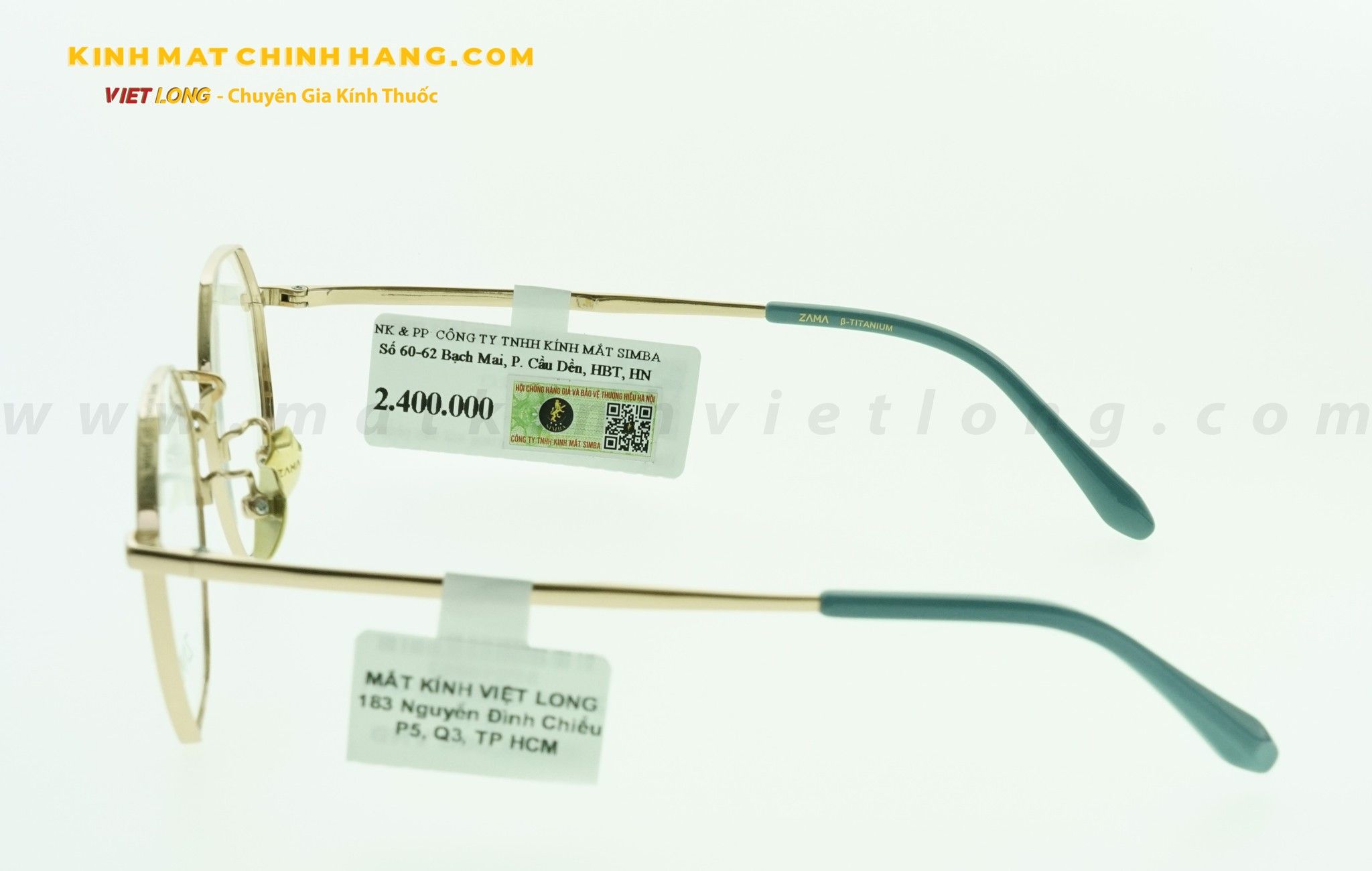  GỌNG KÍNH ZAMA ZB80152-C01 50-18 