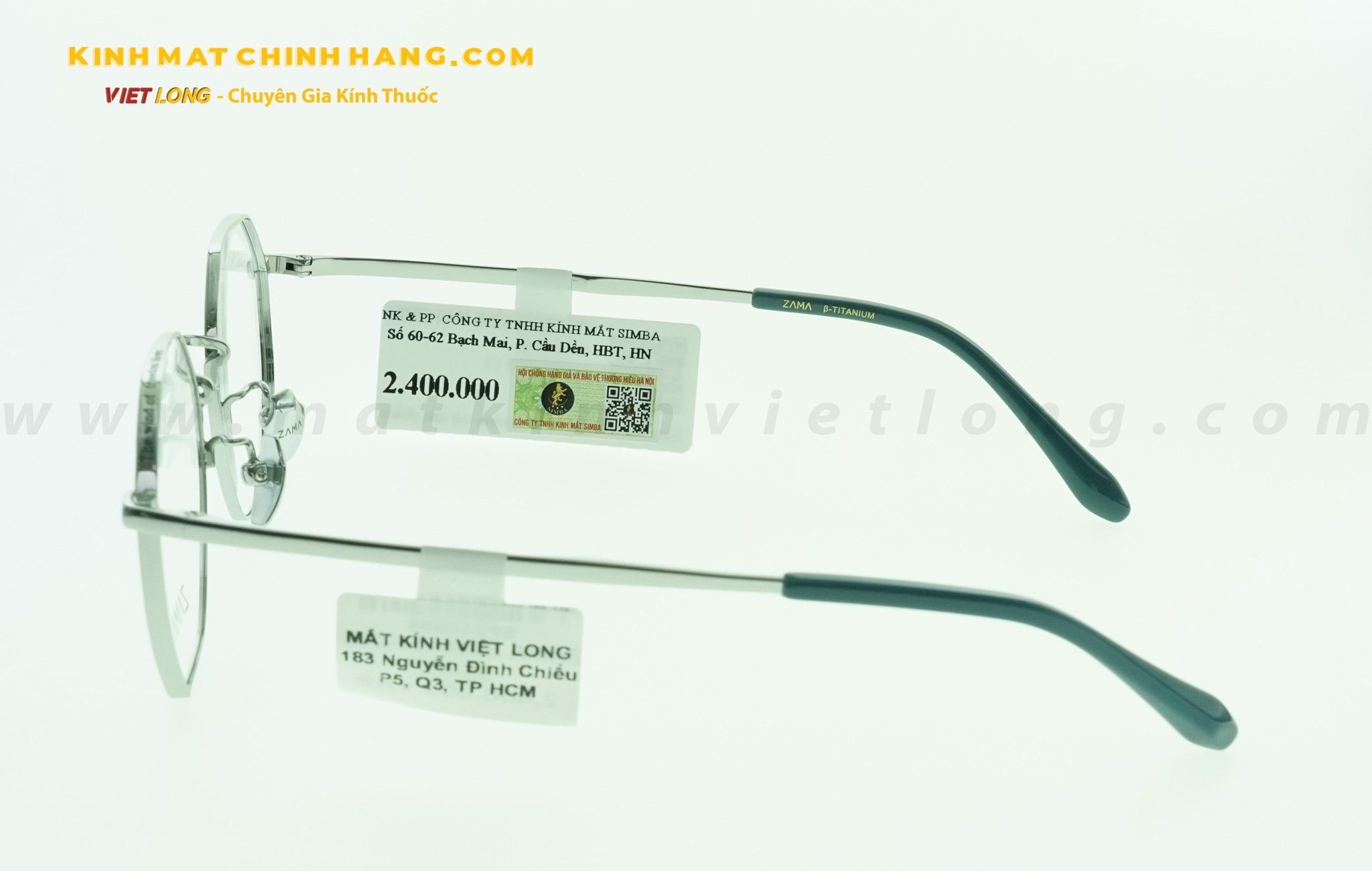  GỌNG KÍNH ZAMA ZB80152-C03 50-18 