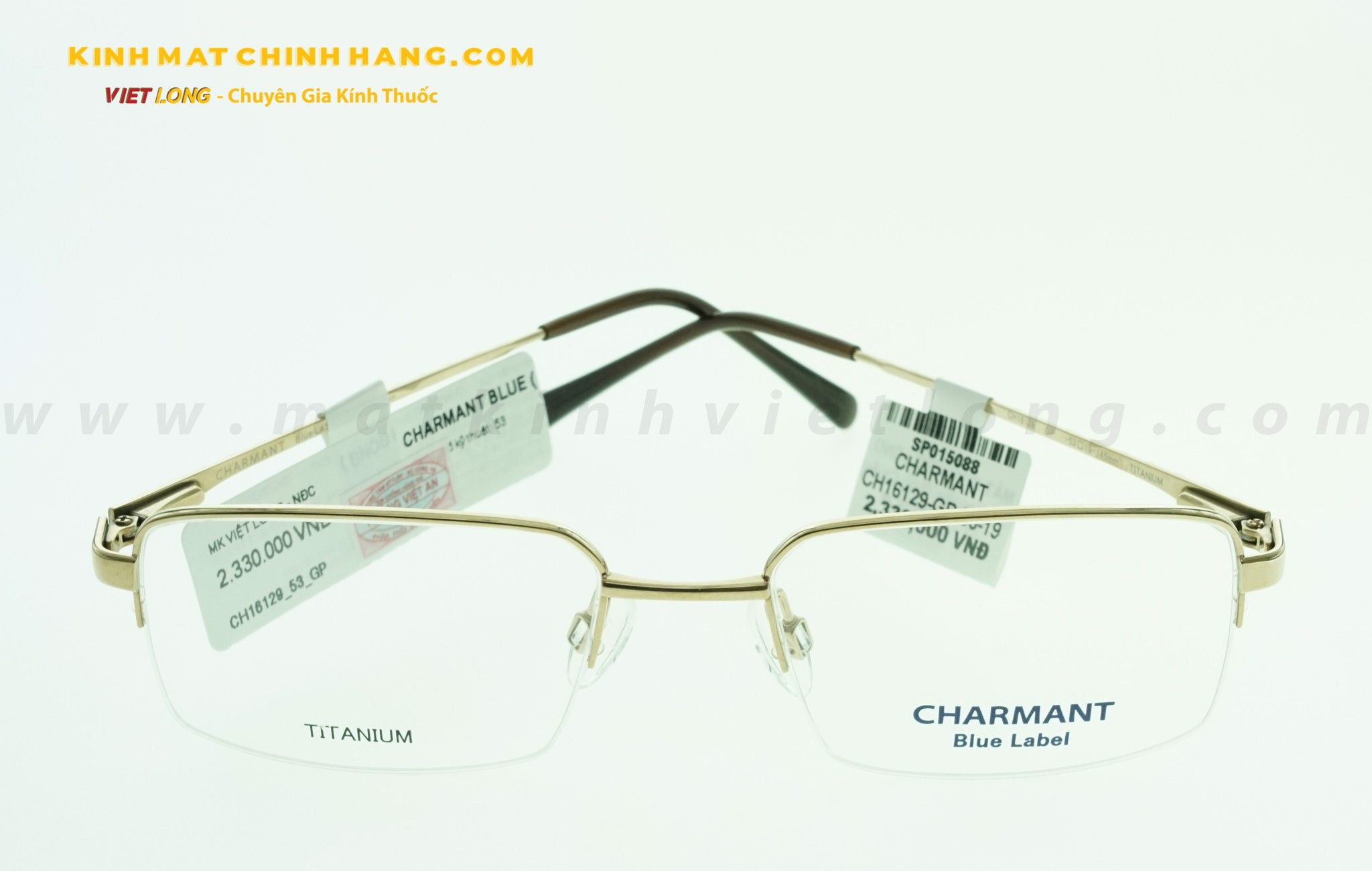  GỌNG KÍNH CHARMANT CH16129-GP 53-19 