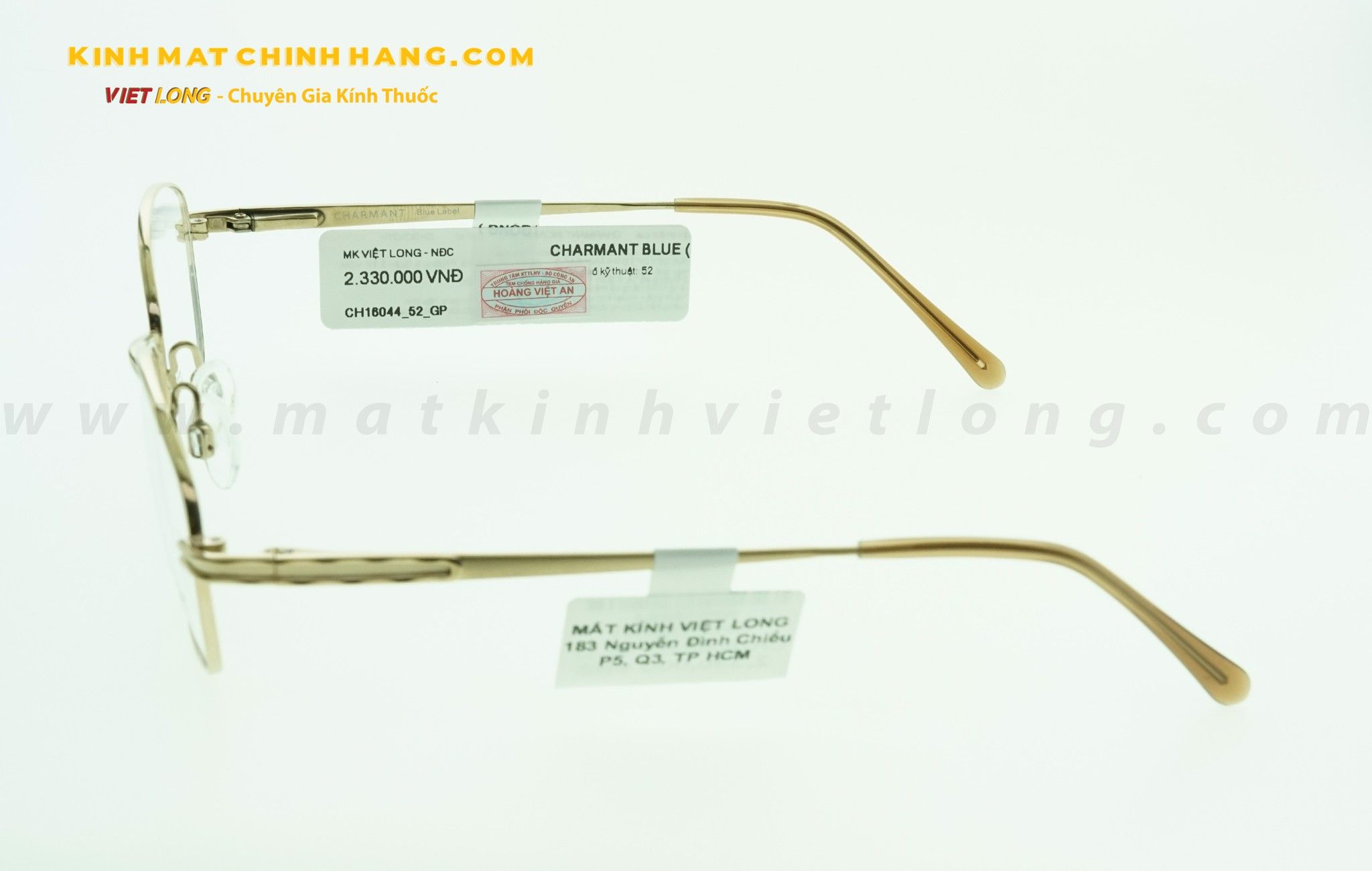  GỌNG KÍNH CHARMANT CH16044-GP 52-17 