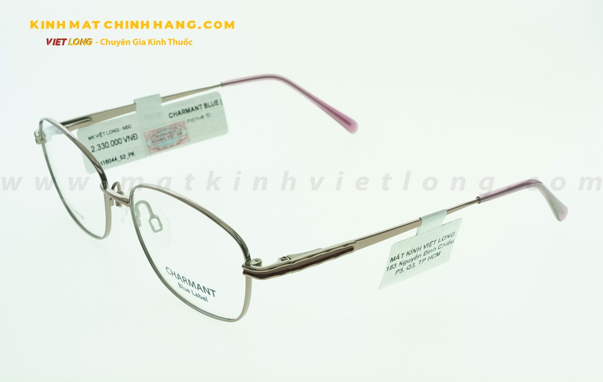  GỌNG KÍNH CHARMANT CH16044-PK 52-17 