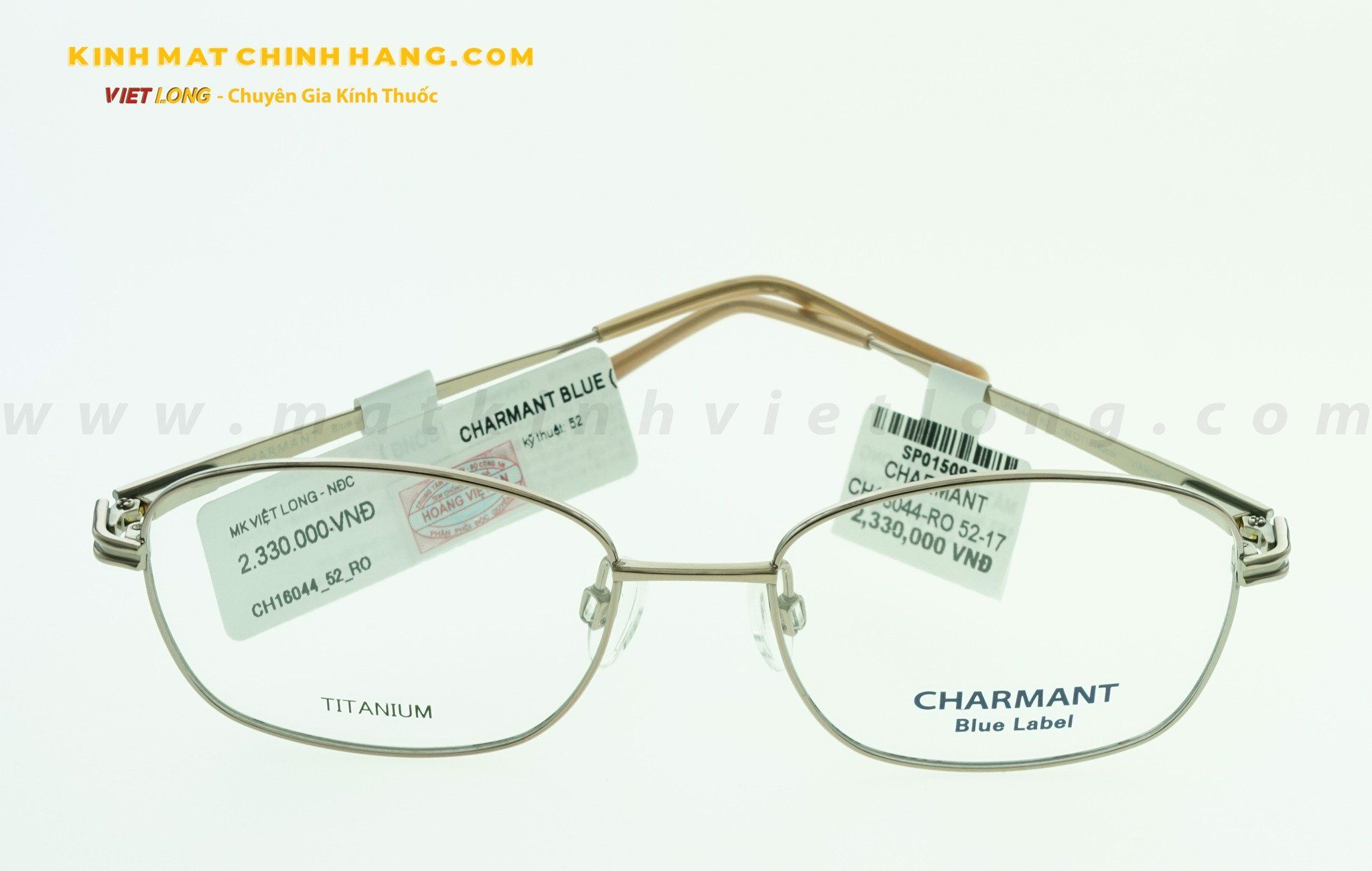  GỌNG KÍNH CHARMANT CH16044-RO 52-17 