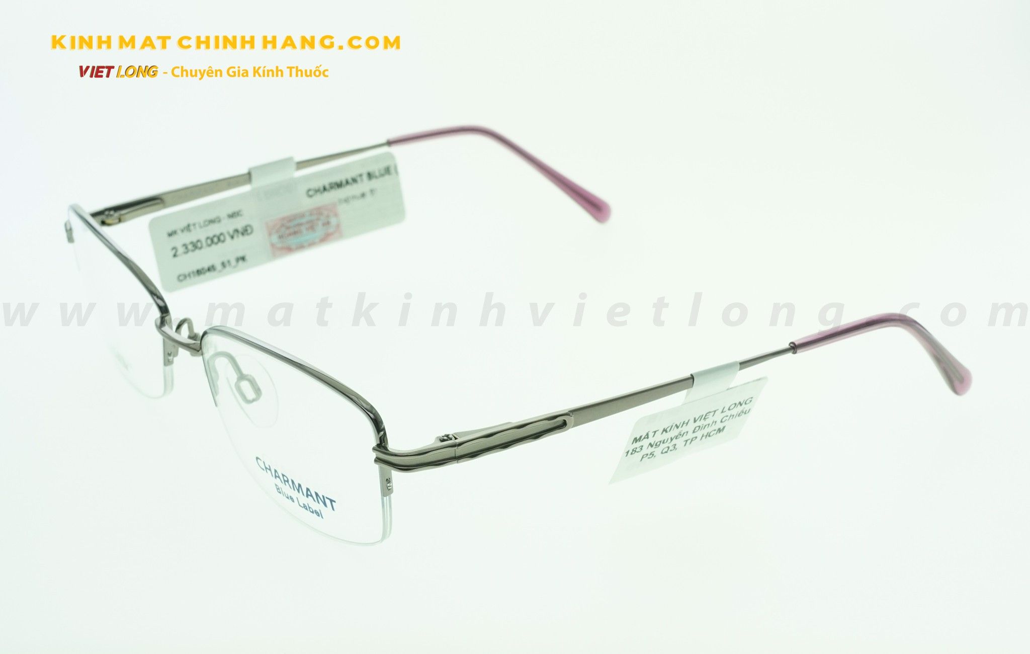  GỌNG KÍNH CHARMANT CH16045-PK 51-18 