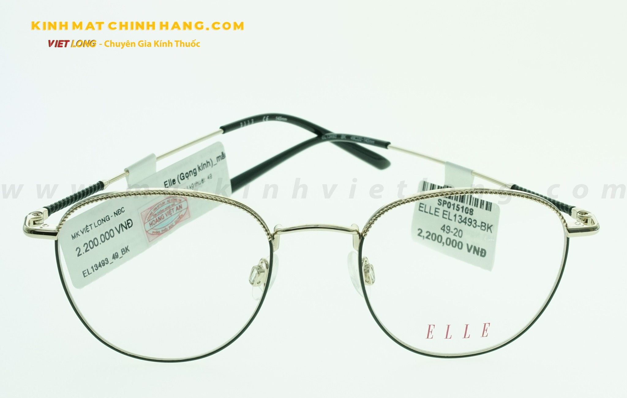  GỌNG KÍNH ELLE EL13493-BK 49-20 