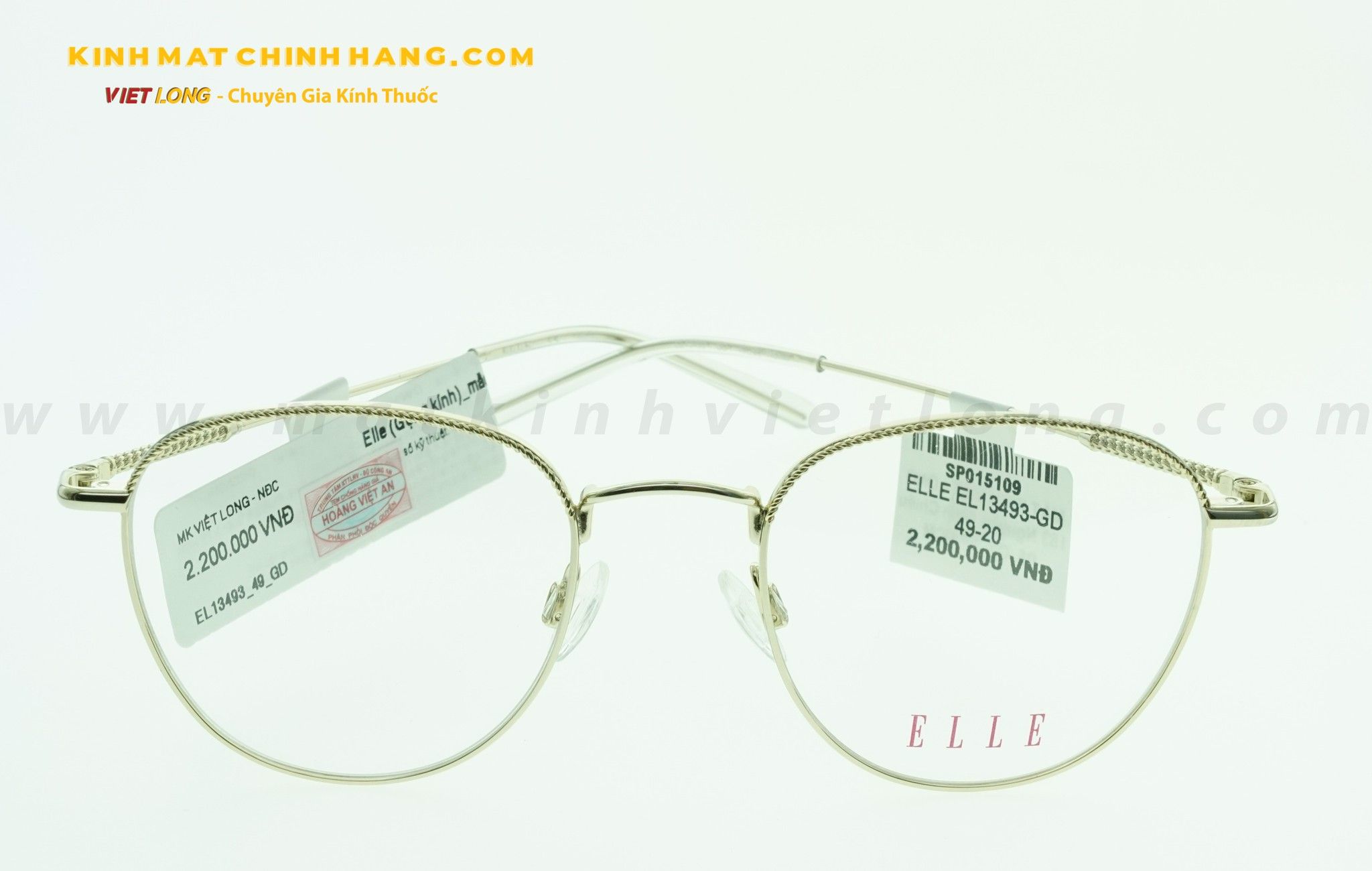  GỌNG KÍNH ELLE EL13493-GD 49-20 