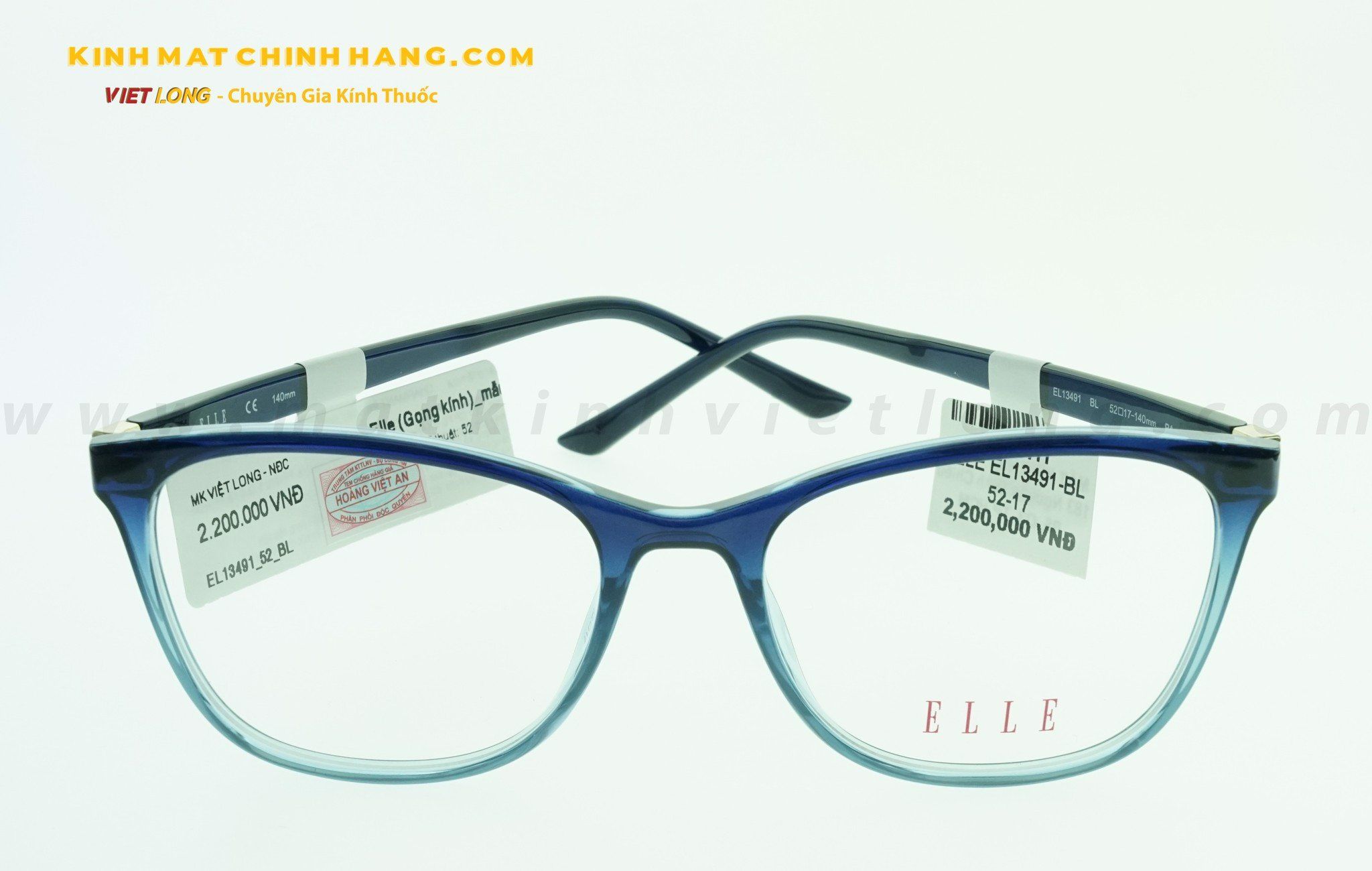  GỌNG KÍNH ELLE EL13491-BL 52-17 