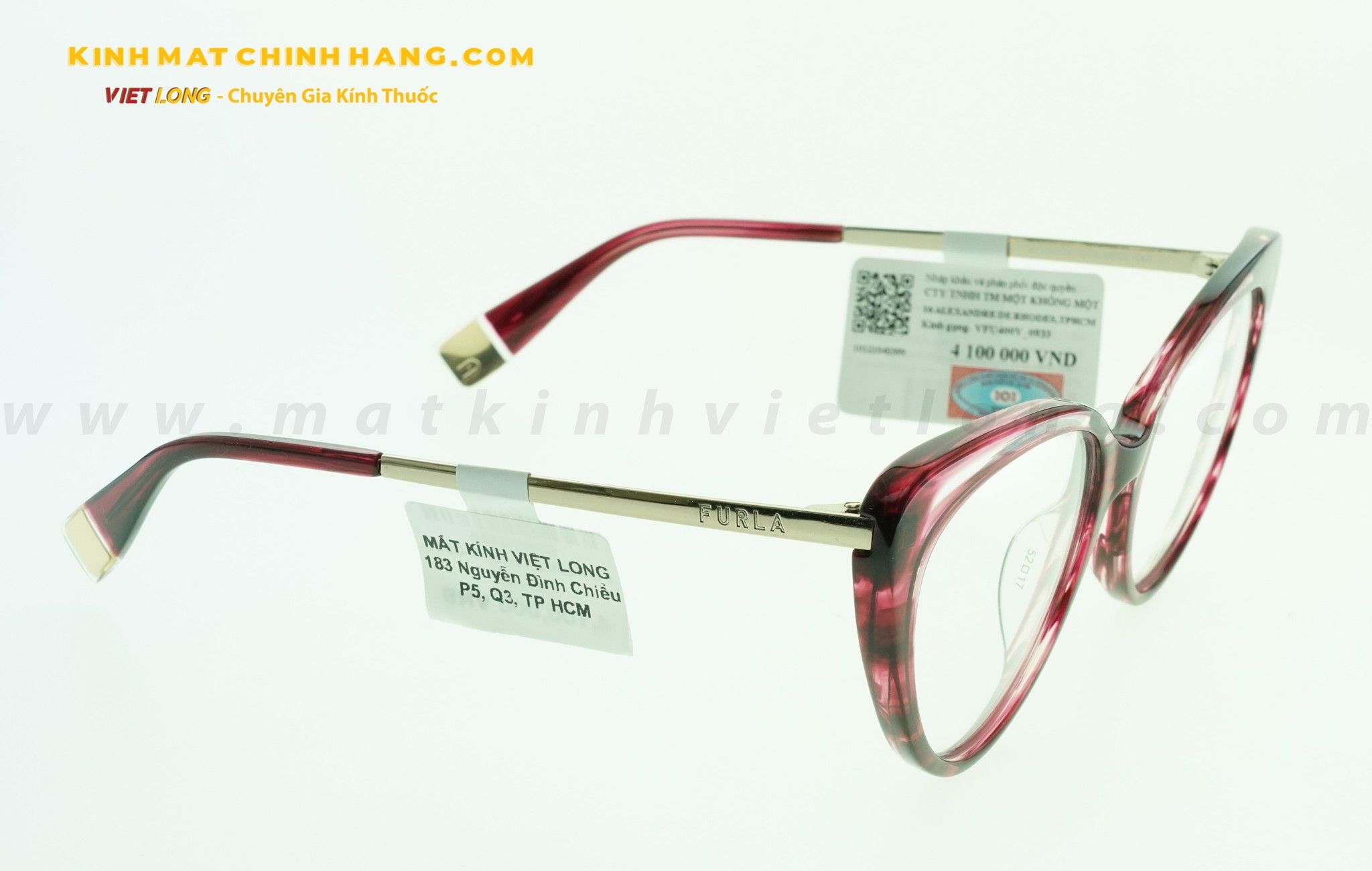  GỌNG KÍNH FURLA VFU400V-0933 52-17 