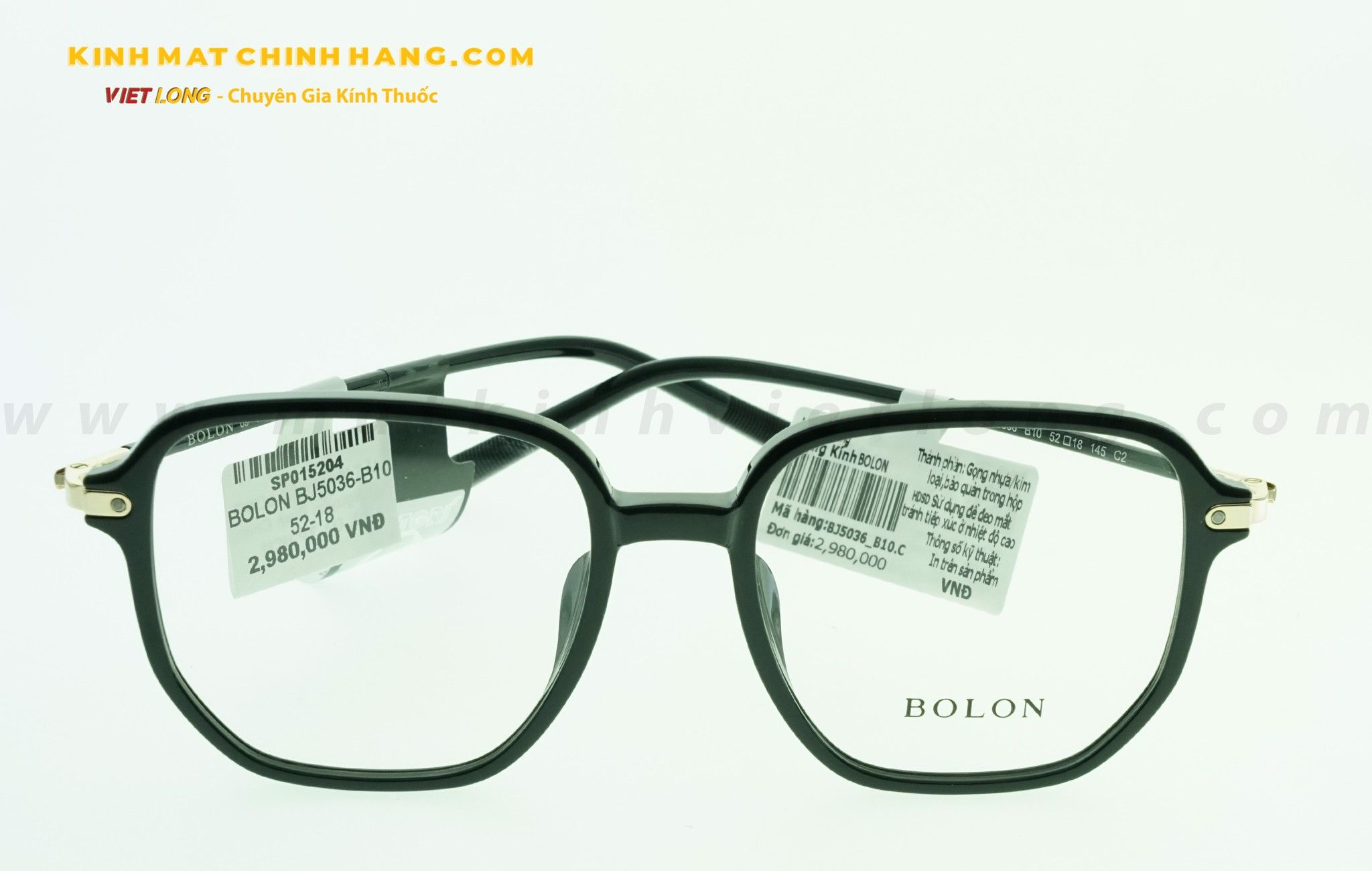  GỌNG KÍNH BOLON BJ5036-B10 52-18 