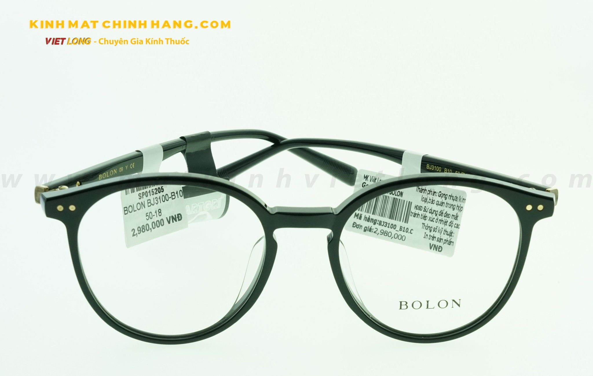  GỌNG KÍNH BOLON BJ3100-B10 50-18 