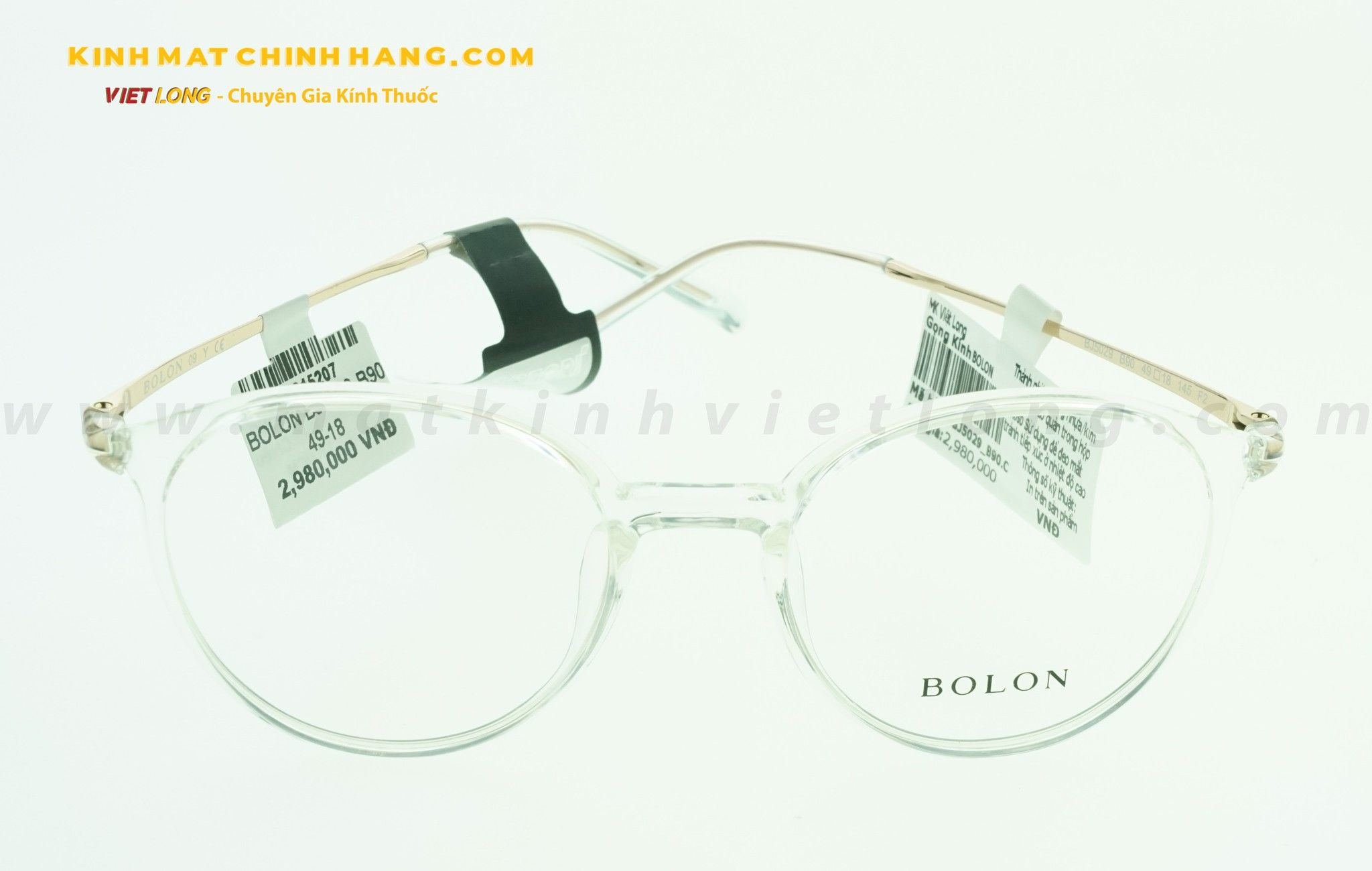  GỌNG KÍNH BOLON BJ5029-B90 49-18 