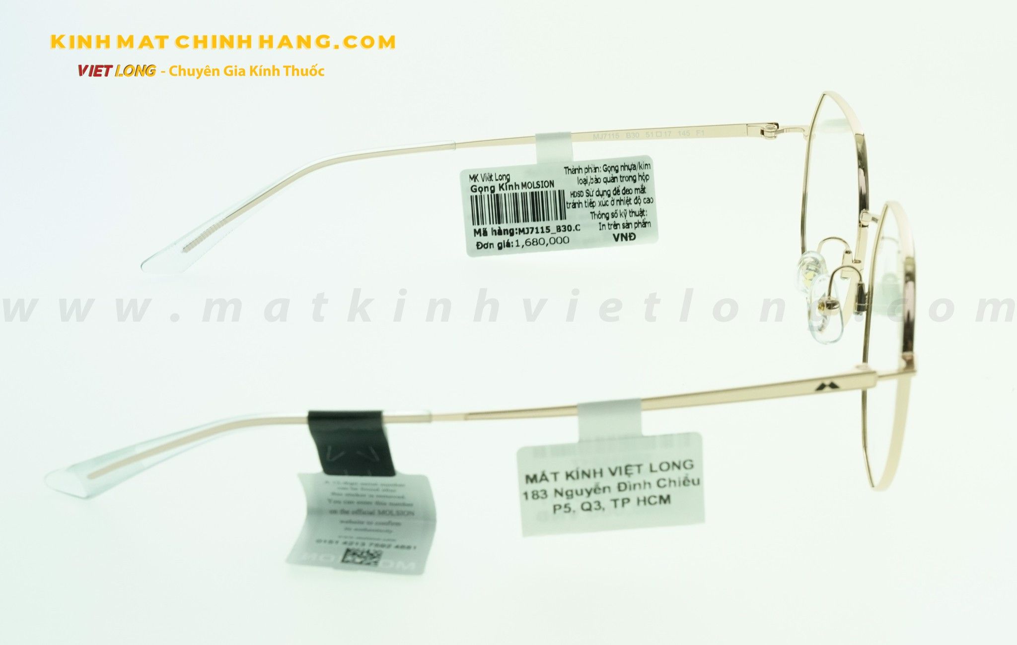  GỌNG KÍNH MOLSION MJ7115-B30 51-17 