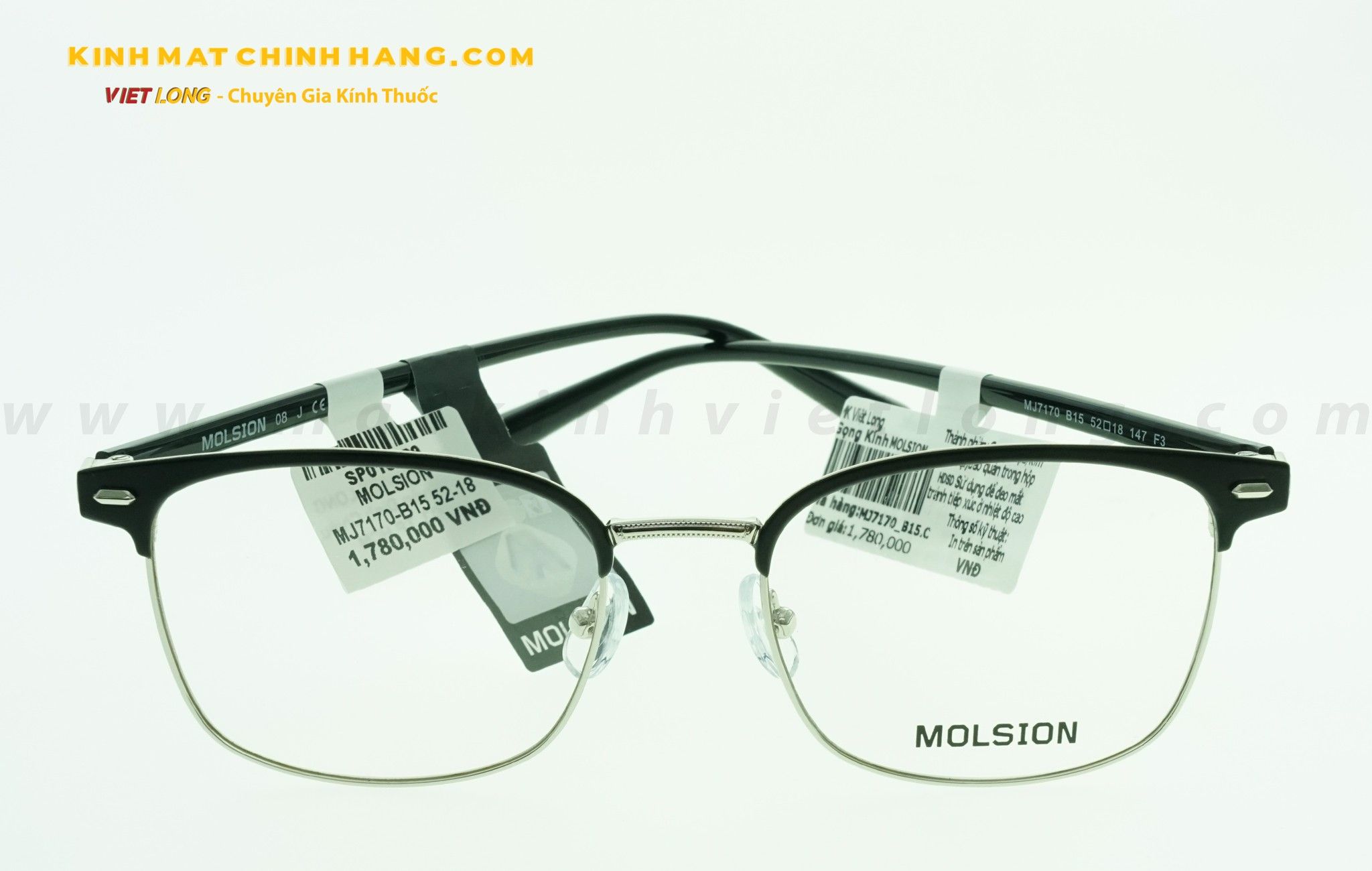  GỌNG KÍNH MOLSION MJ7170-B15 52-18 