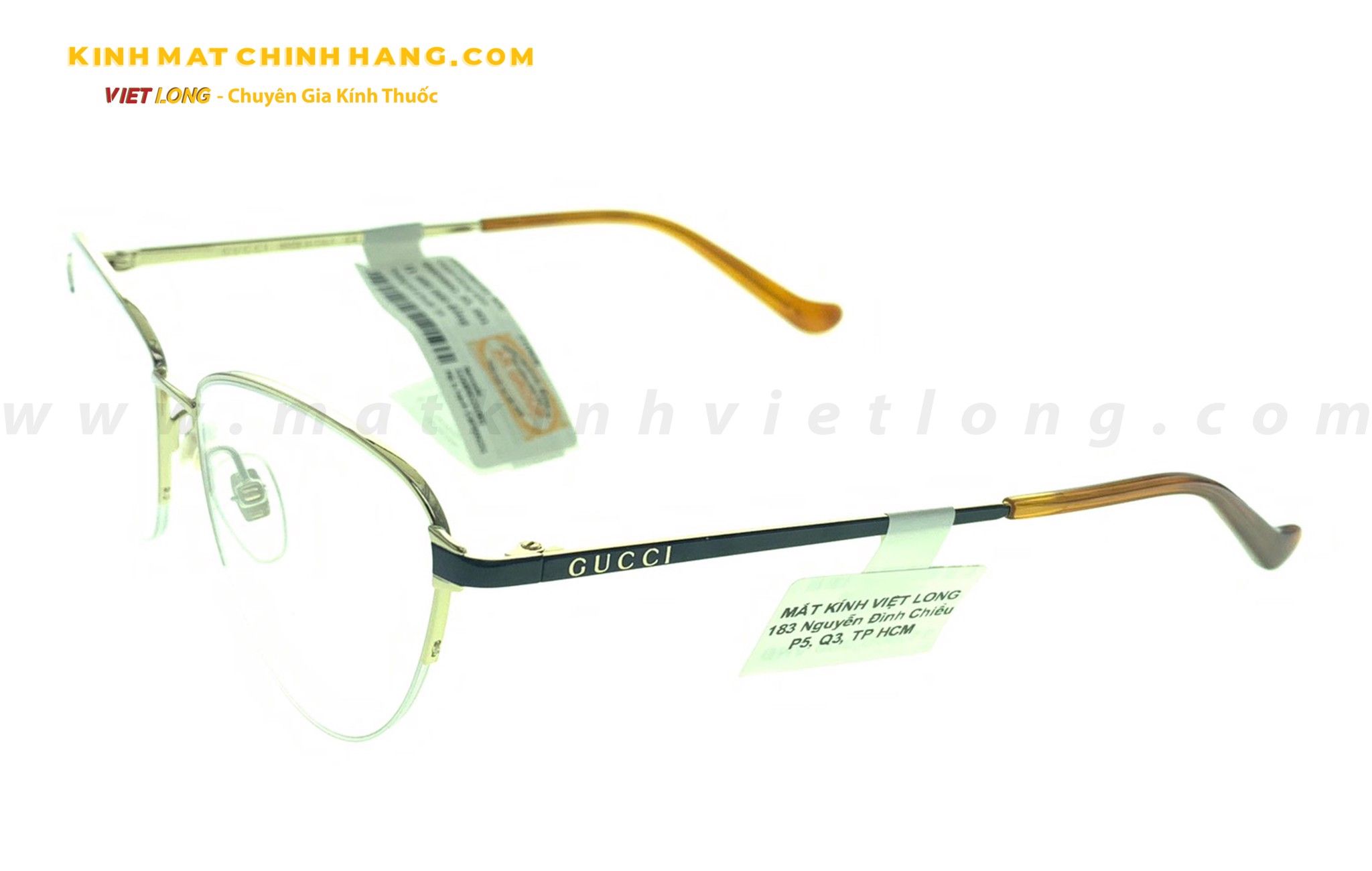  GỌNG KÍNH GUCCI GG0580O-001 55-15 