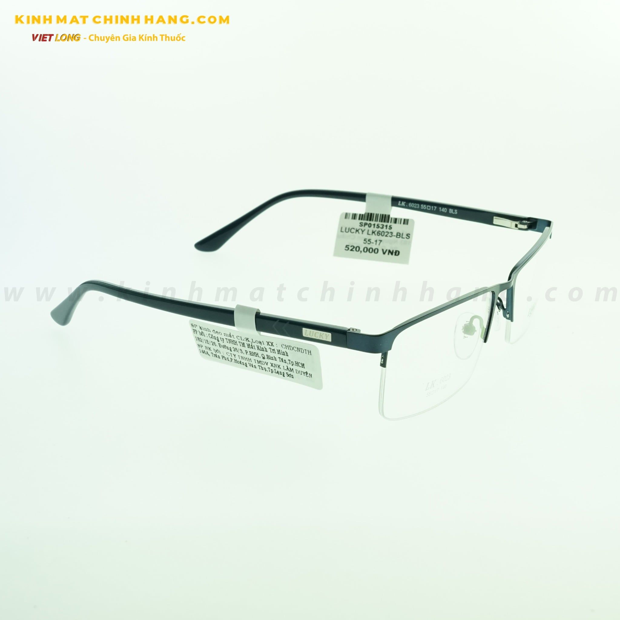  GỌNG KÍNH LUCKY LK6023-BLS 55-17 