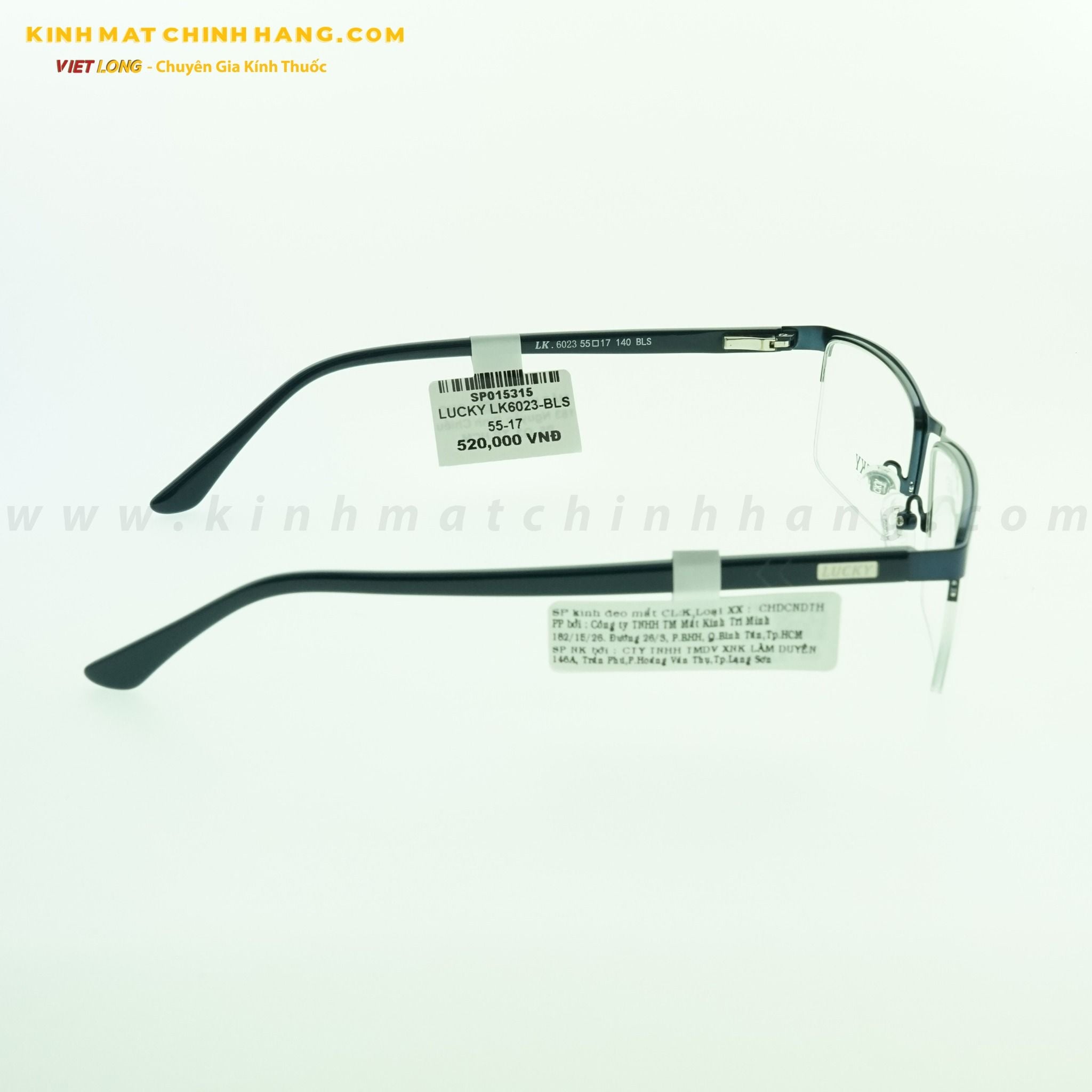  GỌNG KÍNH LUCKY LK6023-BLS 55-17 