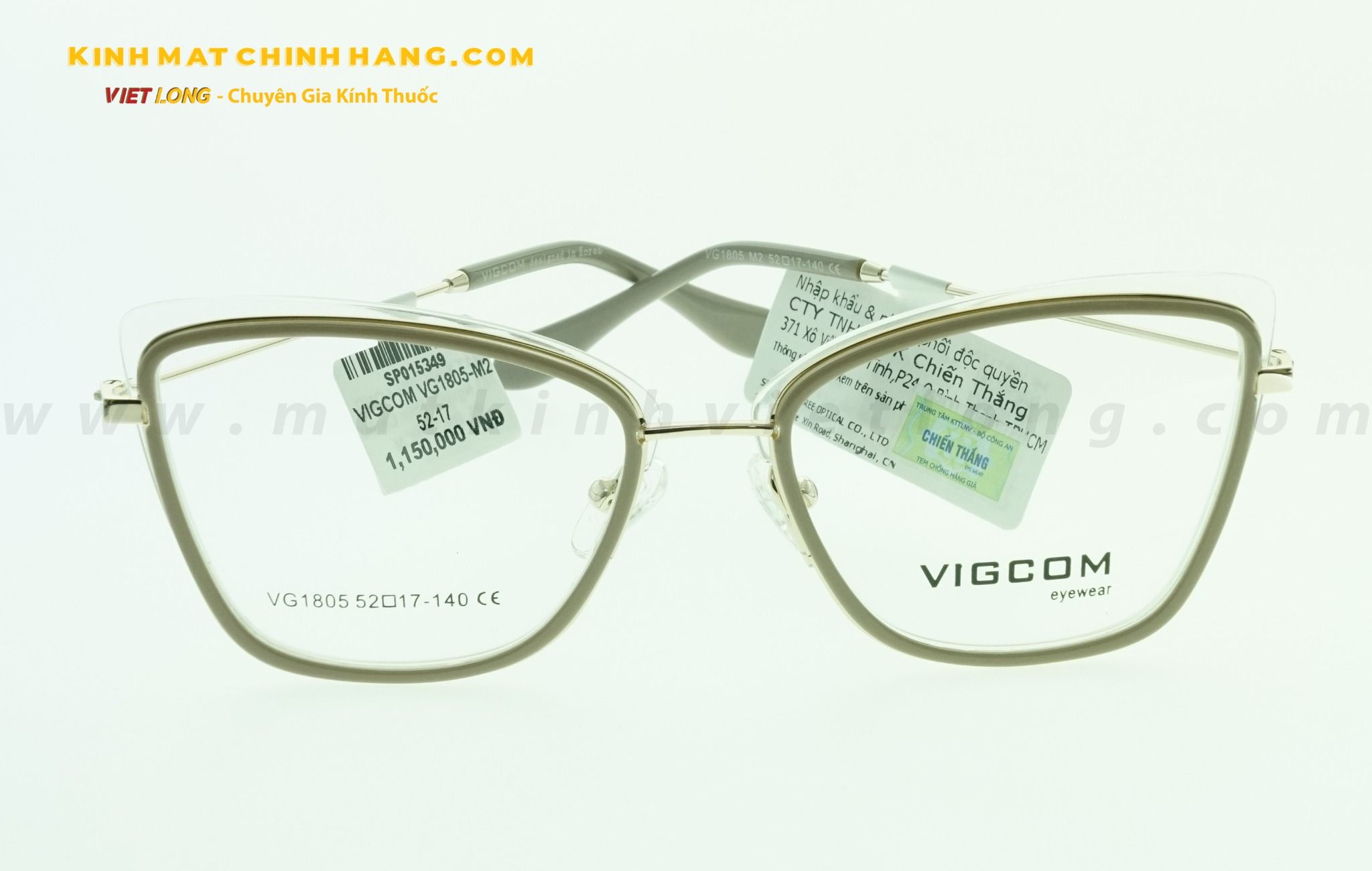  GỌNG KÍNH VIGCOM VG1805-M2 52-17 