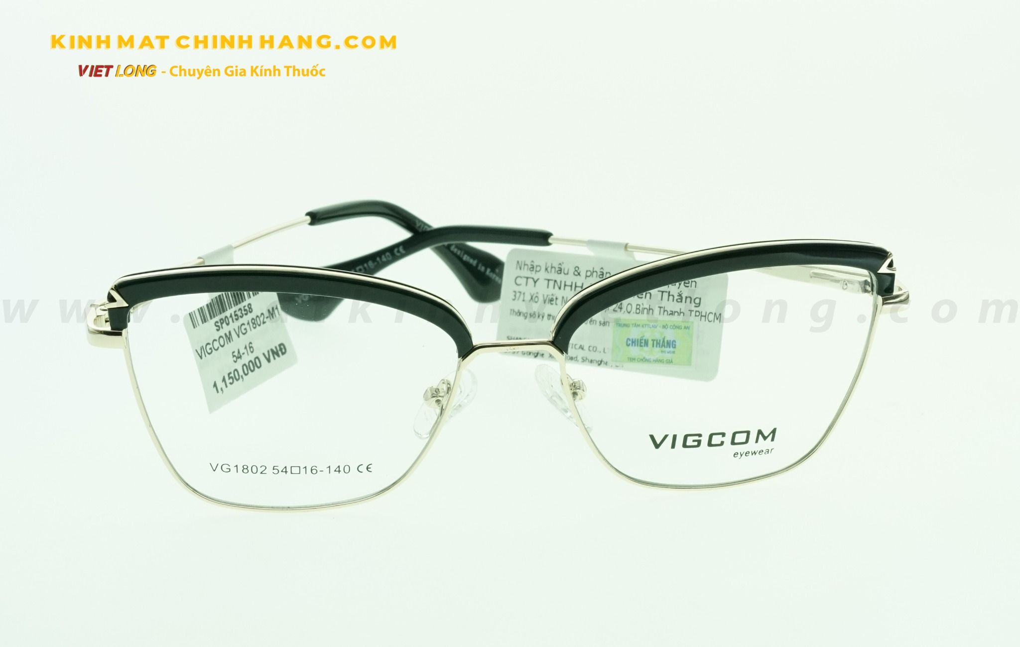  GỌNG KÍNH VIGCOM VG1802-M1 54-16 