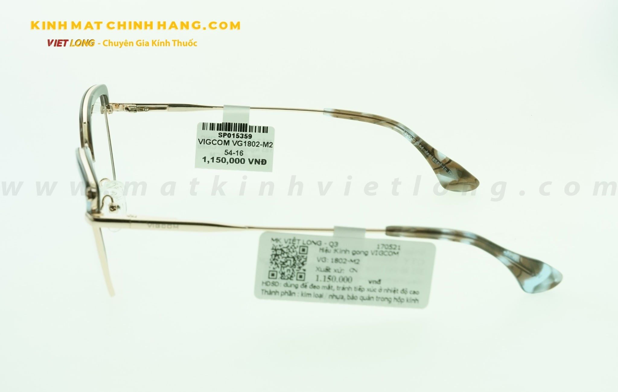  GỌNG KÍNH VIGCOM VG1802-M2 54-16 