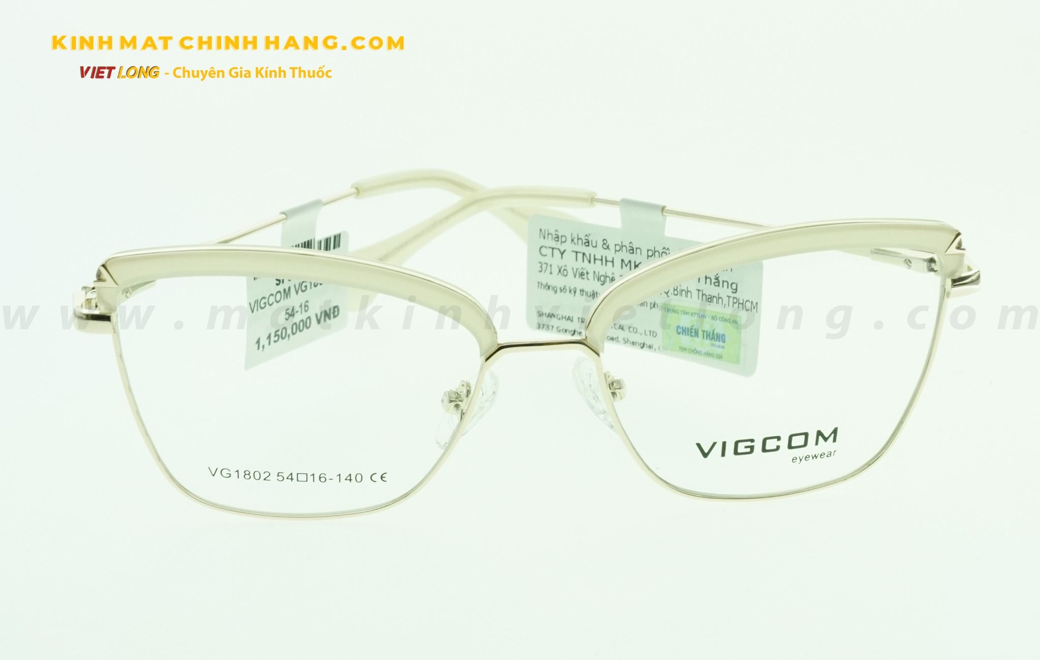  GỌNG KÍNH VIGCOM VG1802-M5 54-16 