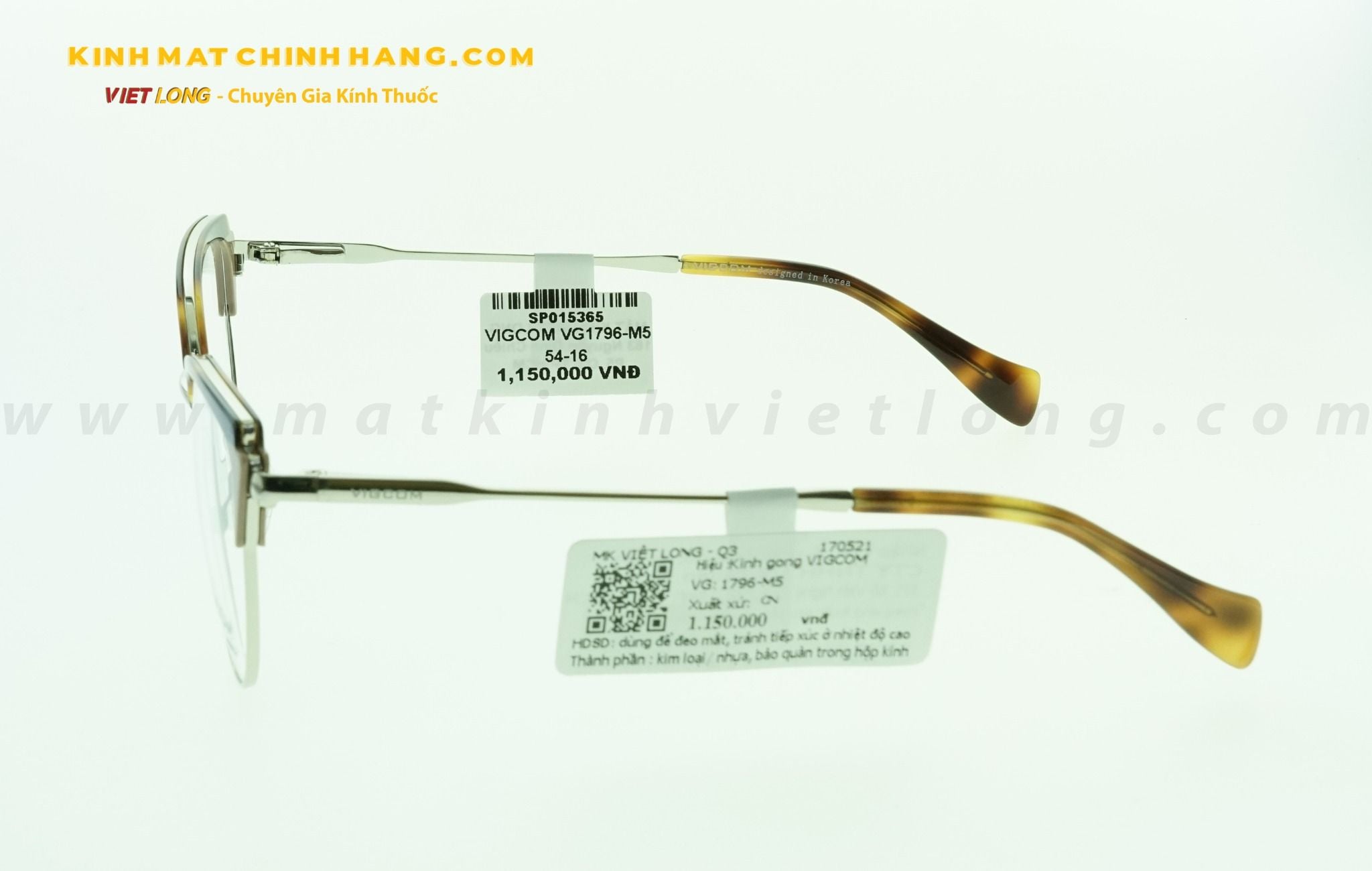  GỌNG KÍNH VIGCOM VG1796-M5 54-16 