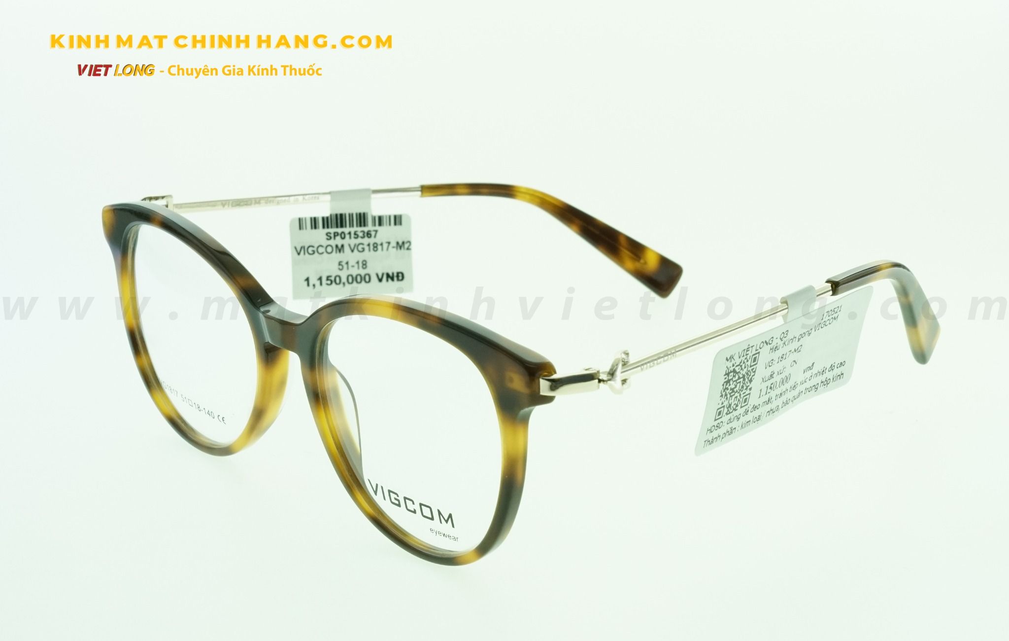  GỌNG KÍNH VIGCOM VG1817-M2 51-18 