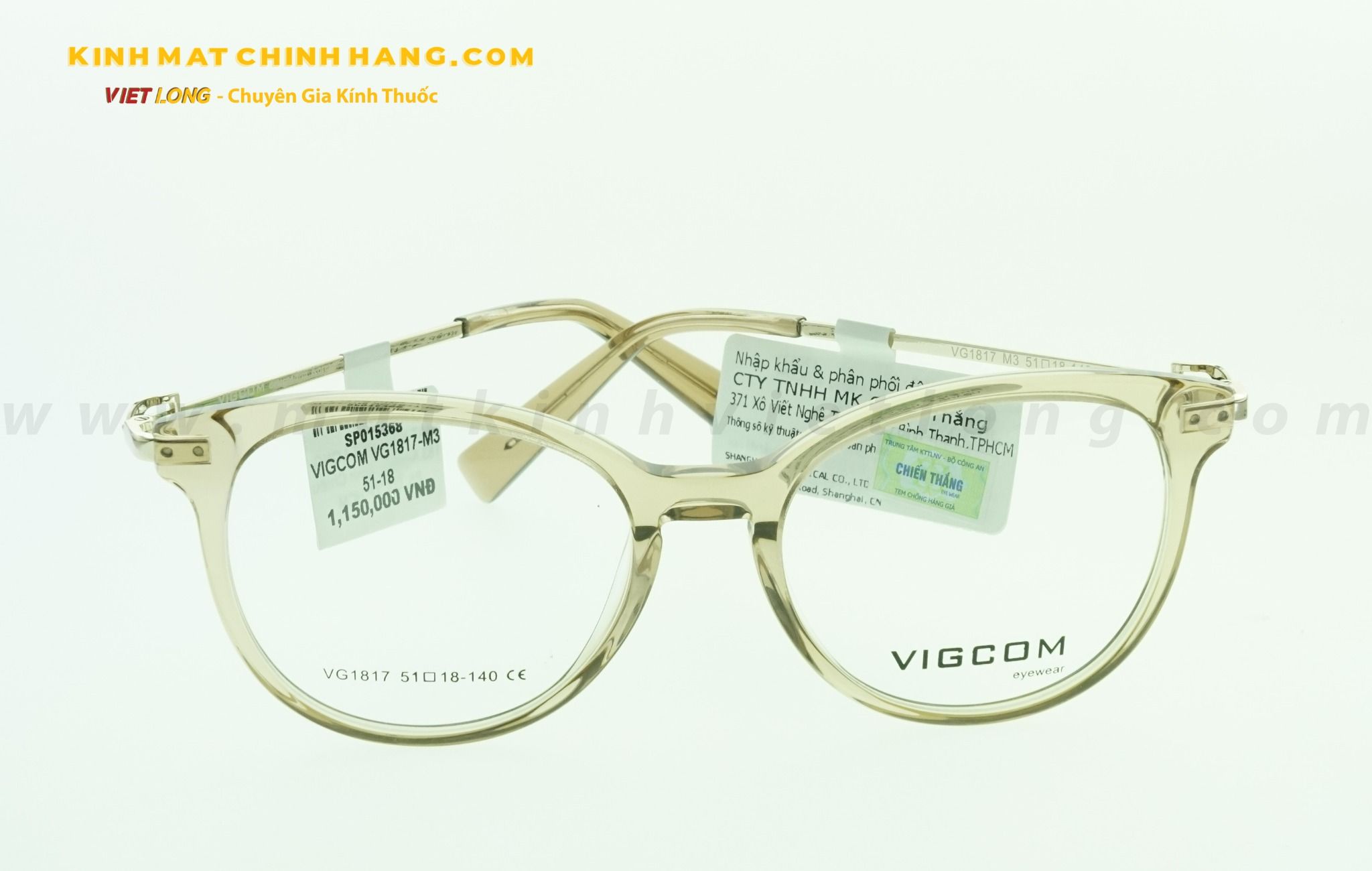  GỌNG KÍNH VIGCOM VG1817-M3 51-18 