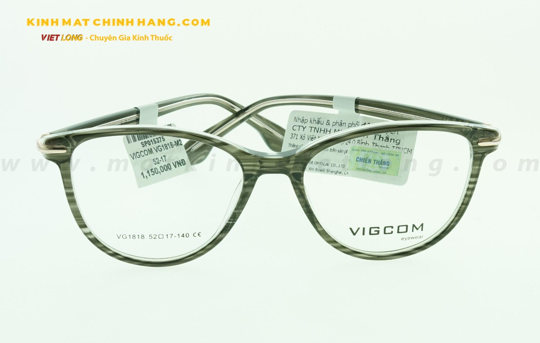  GỌNG KÍNH VIGCOM VG1818-M2 52-17 