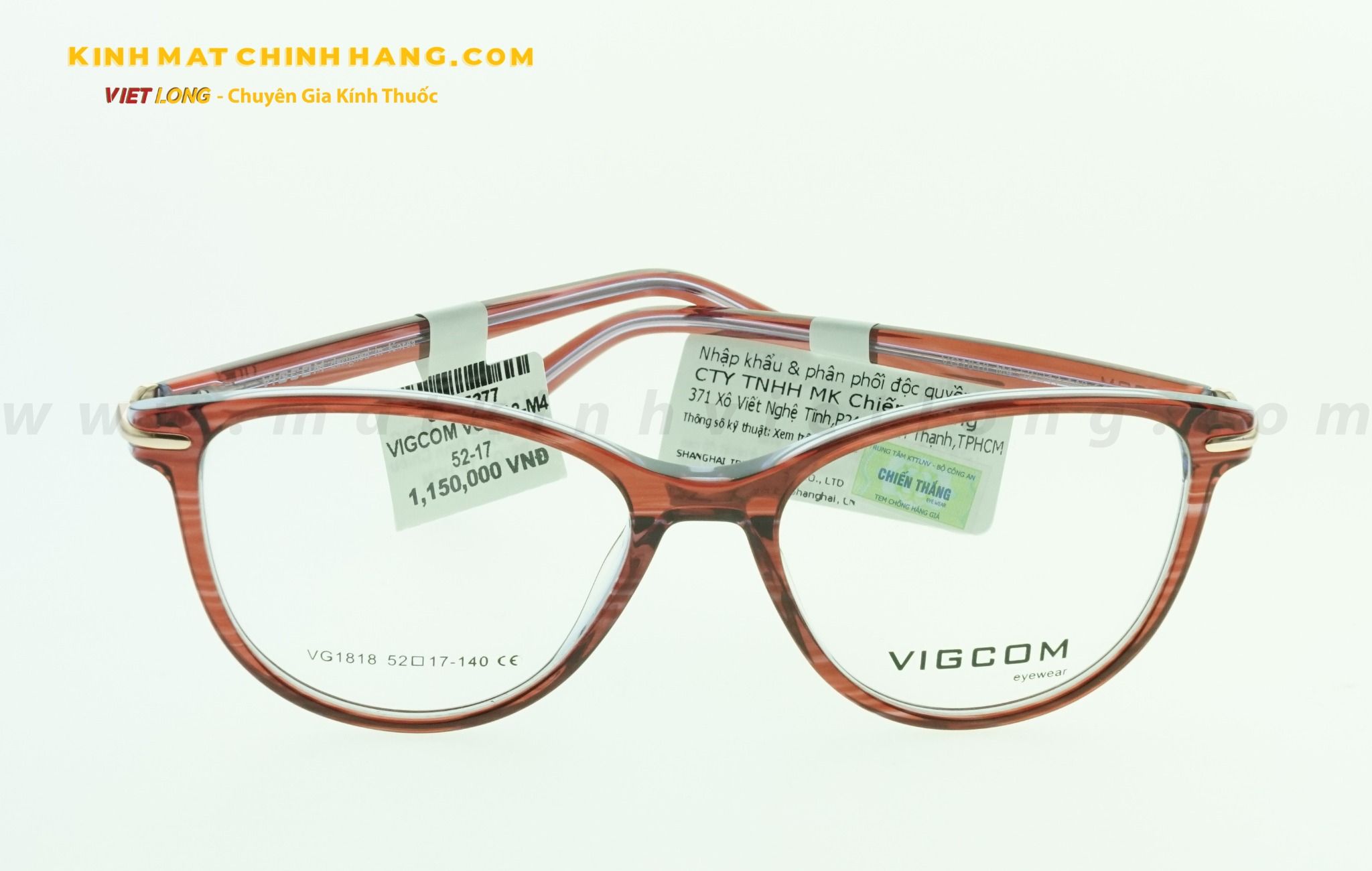  GỌNG KÍNH VIGCOM VG1818-M4 52-17 