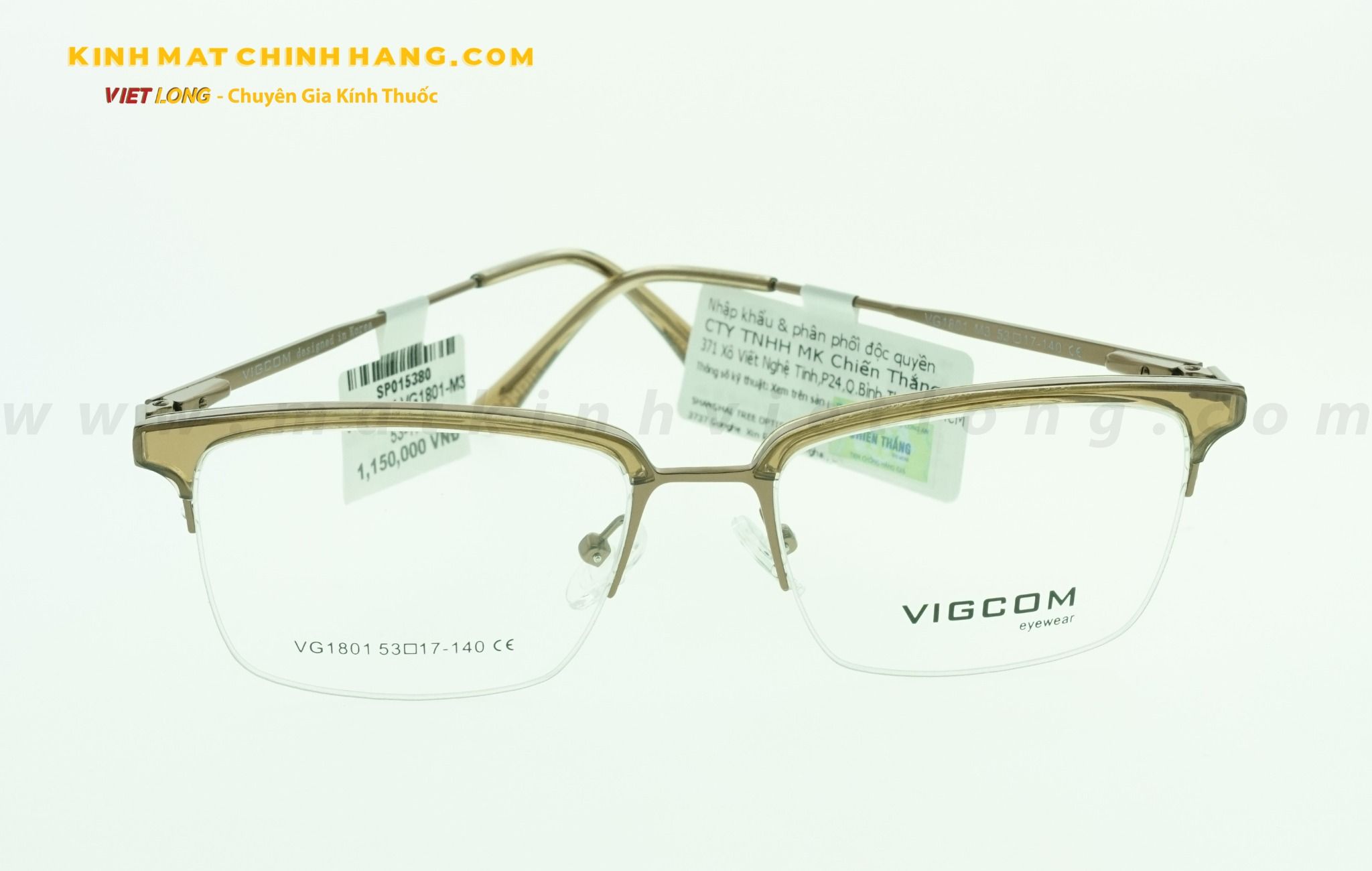  GỌNG KÍNH VIGCOM VG1801-M3 53-17 