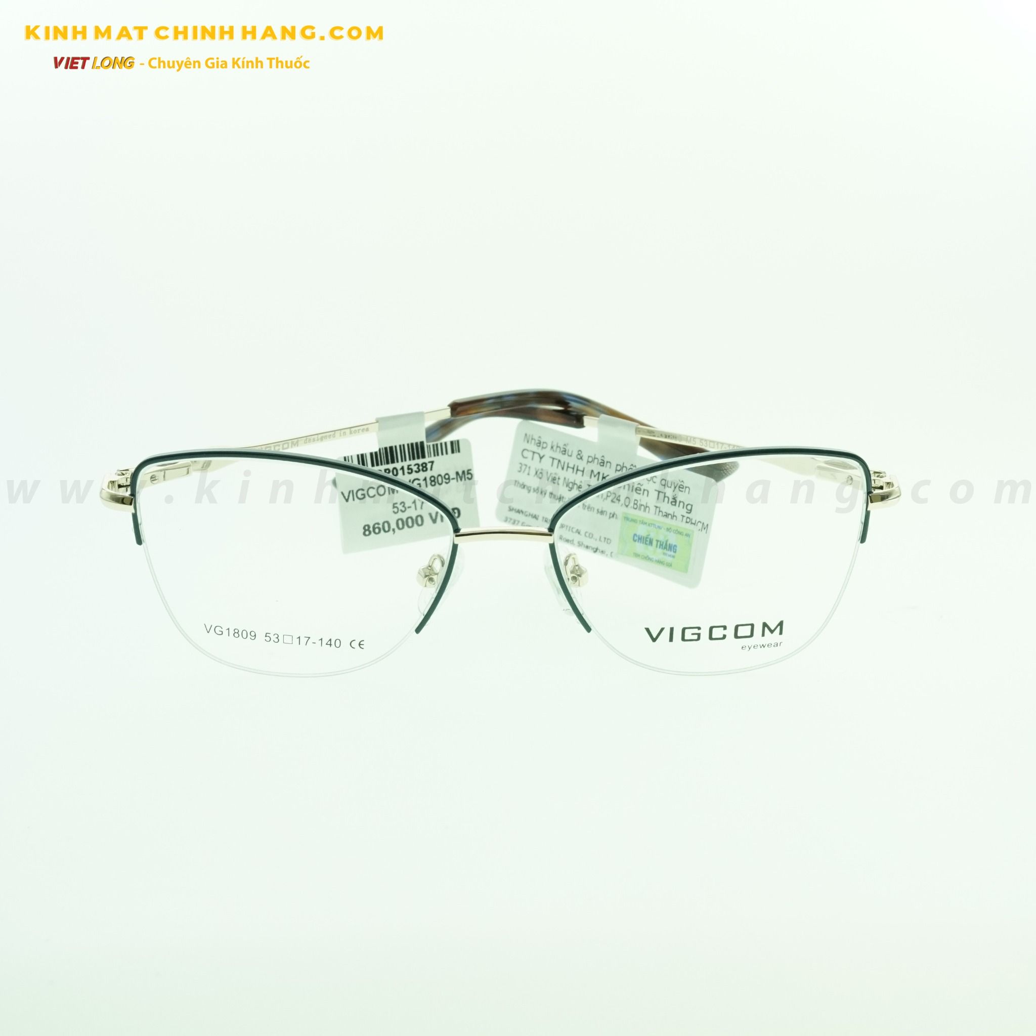  GỌNG KÍNH VIGCOM VG1809-M5 53-17 