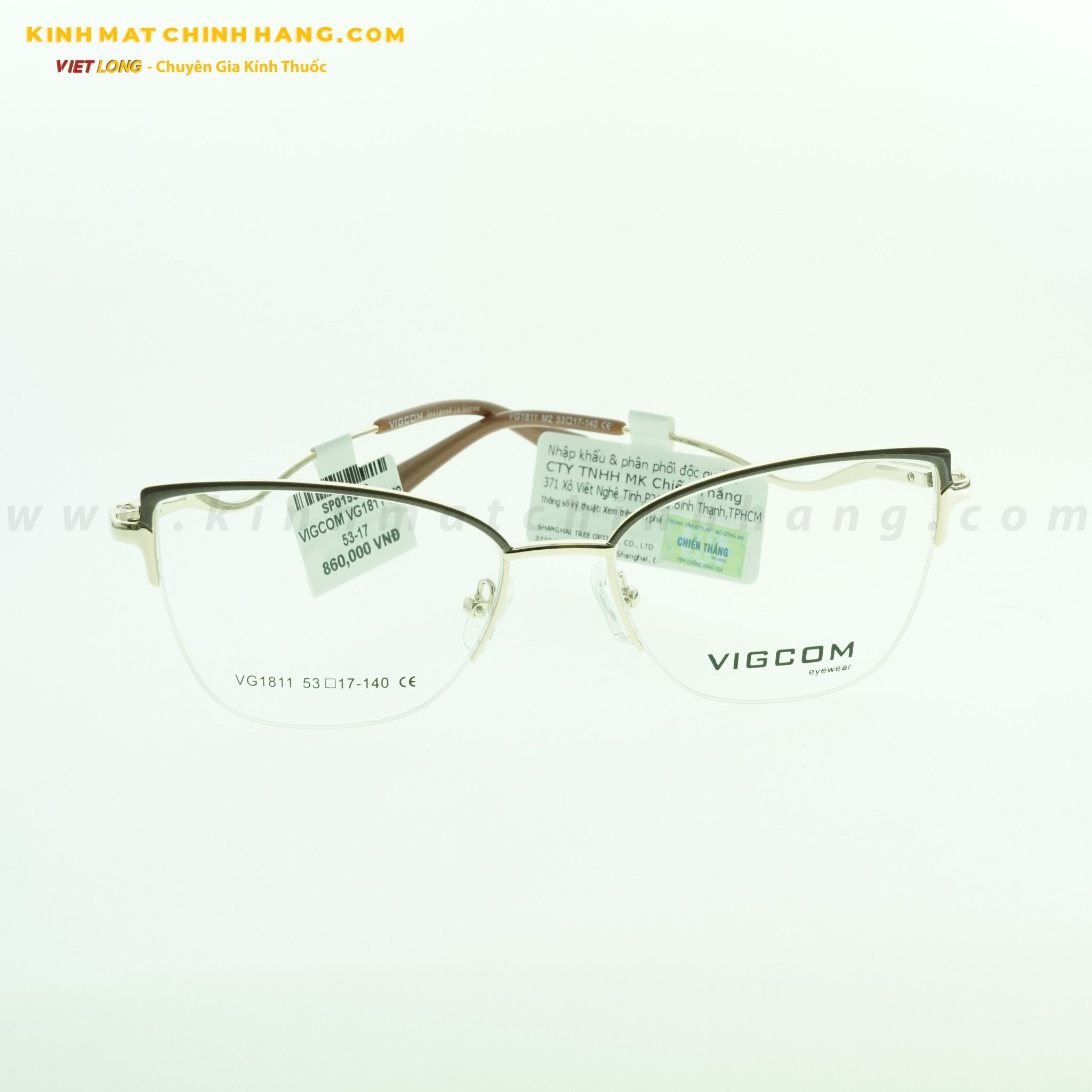  GỌNG KÍNH VIGCOM VG1811-M2 53-17 