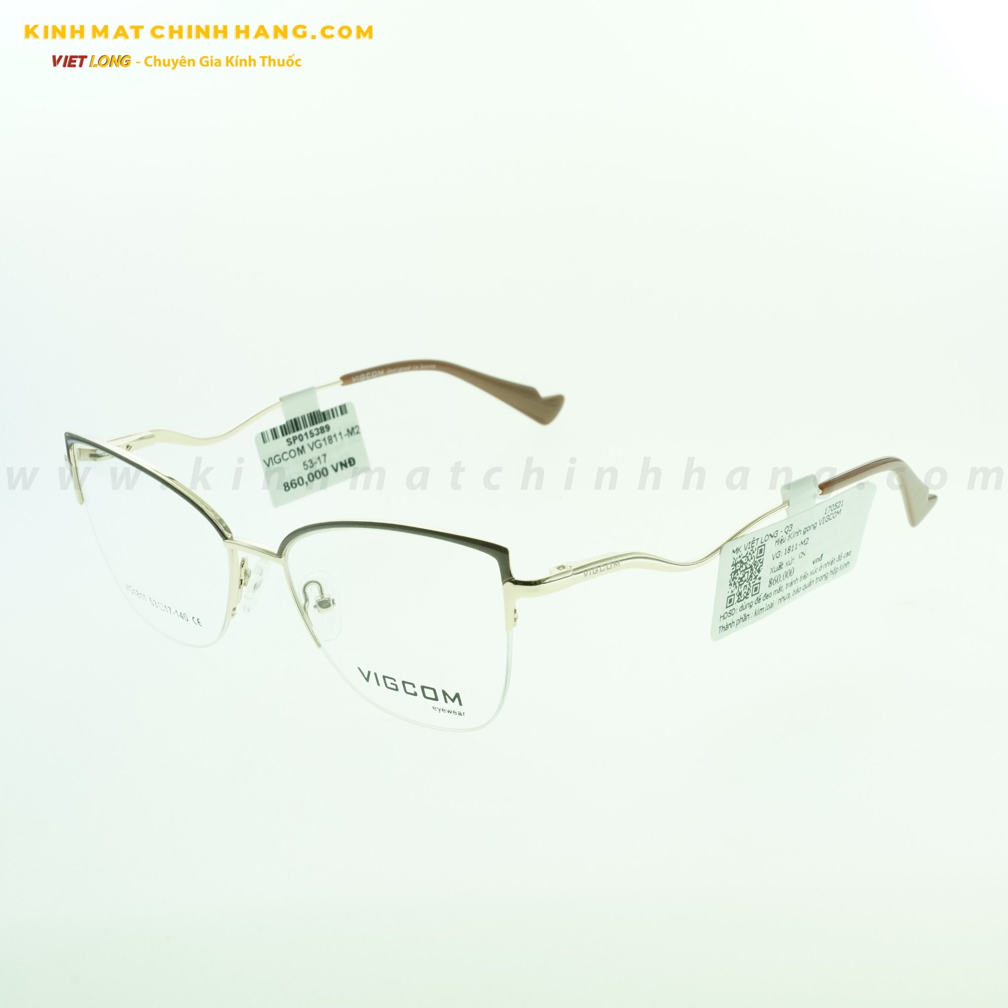  GỌNG KÍNH VIGCOM VG1811-M2 53-17 