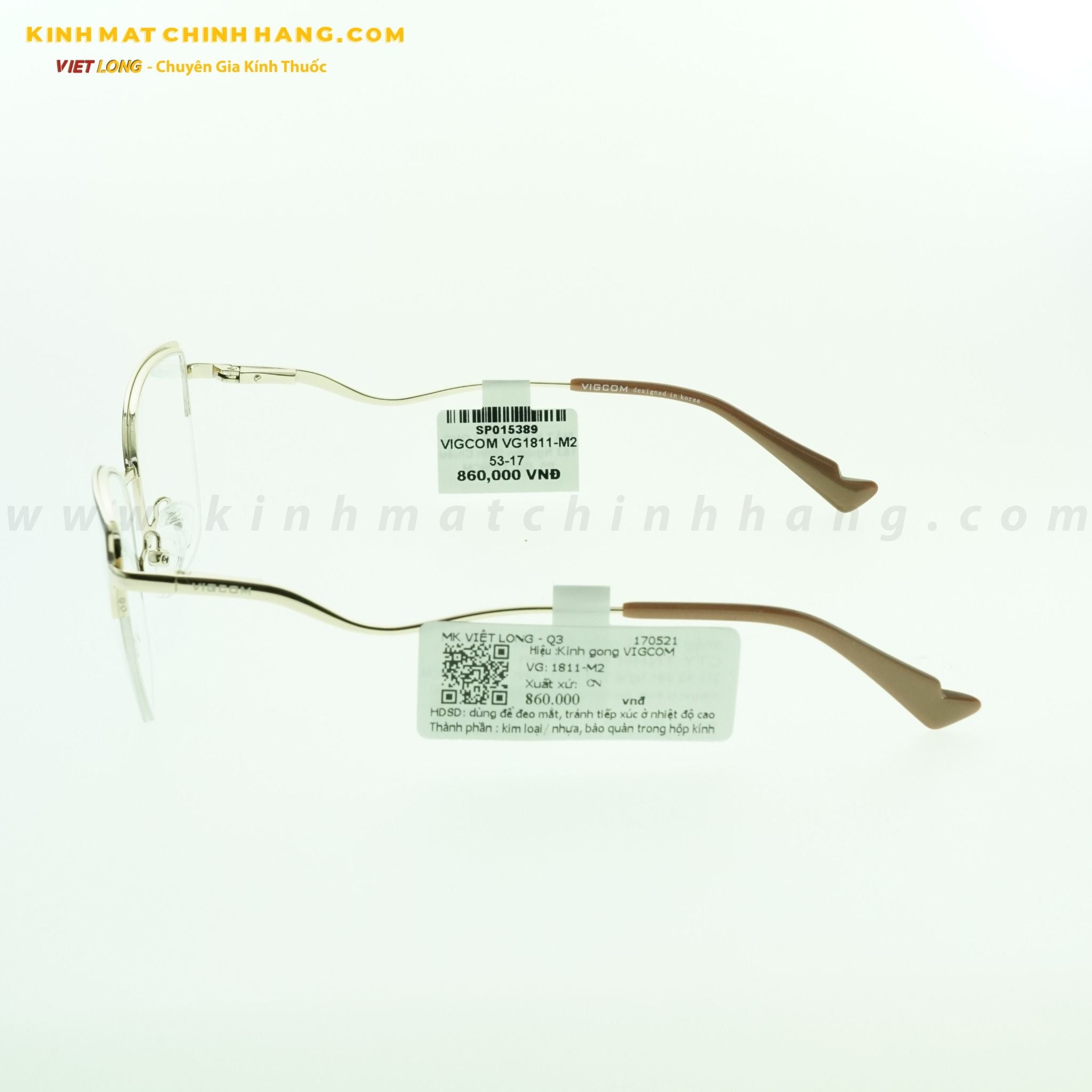  GỌNG KÍNH VIGCOM VG1811-M2 53-17 